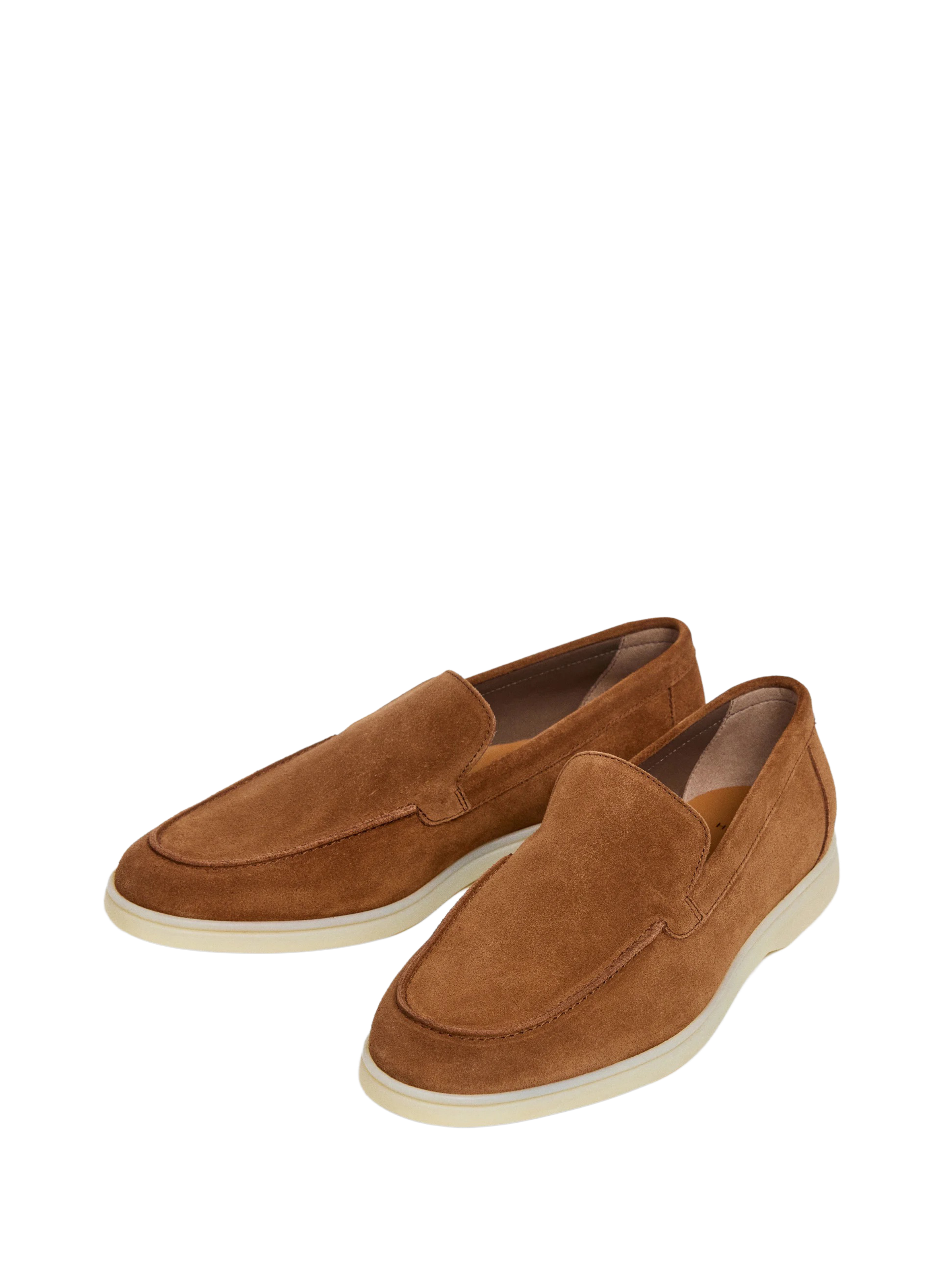 Mocassins en cuir daim HACKETT Marron