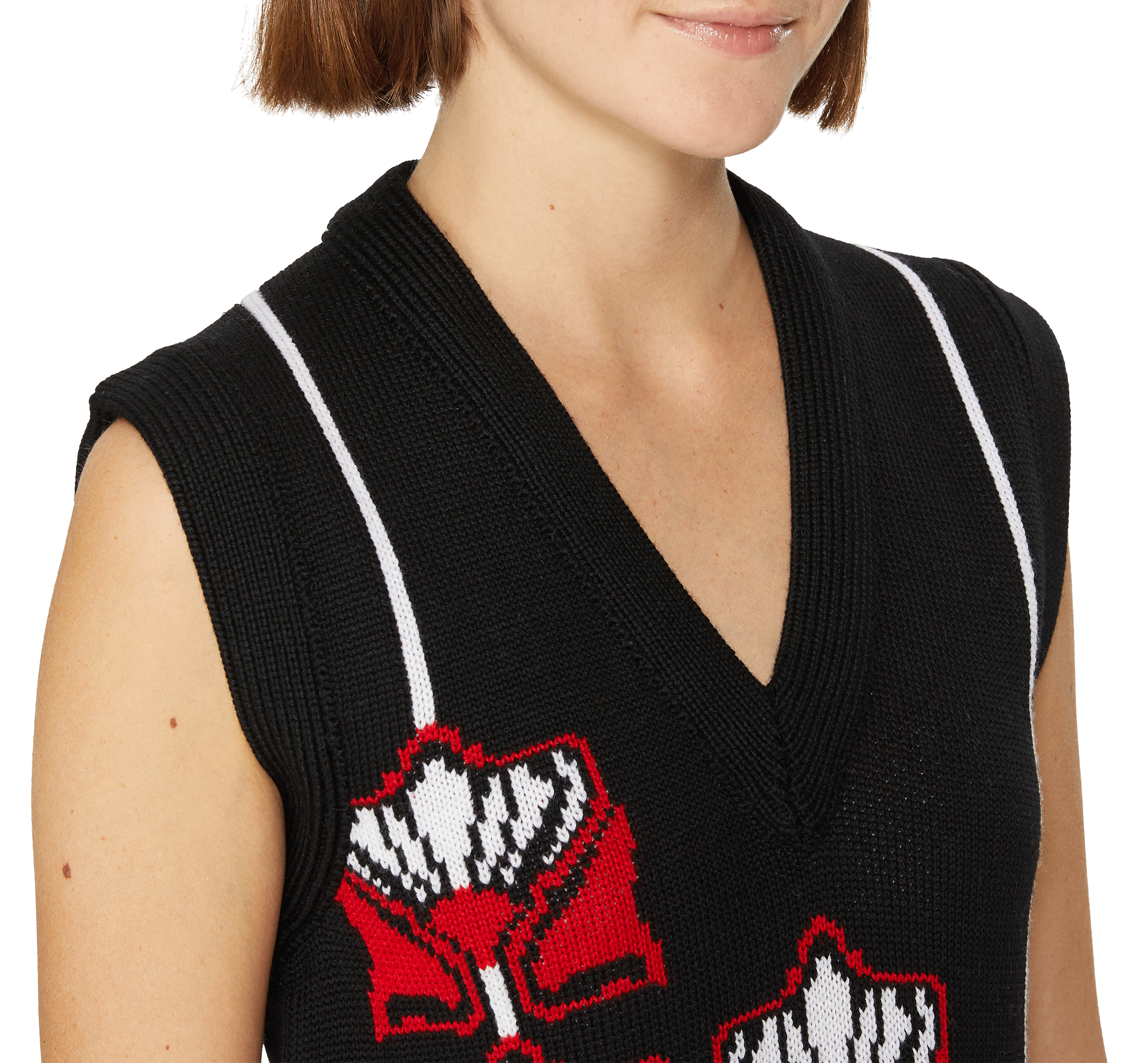 Ärmellose Wollweste PRADA Mehrfarbig