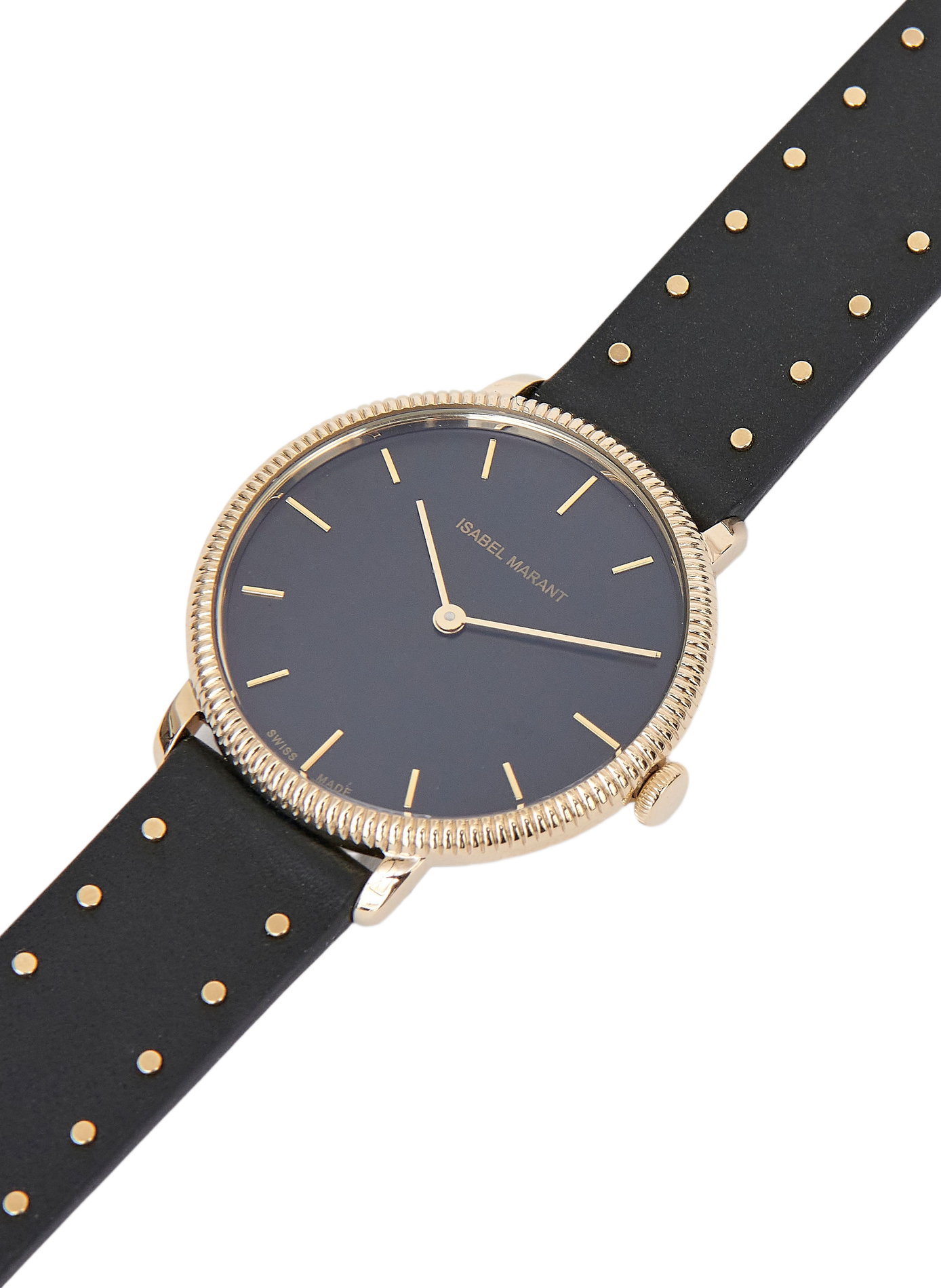 Analog leather watch ISABEL MARANT Black