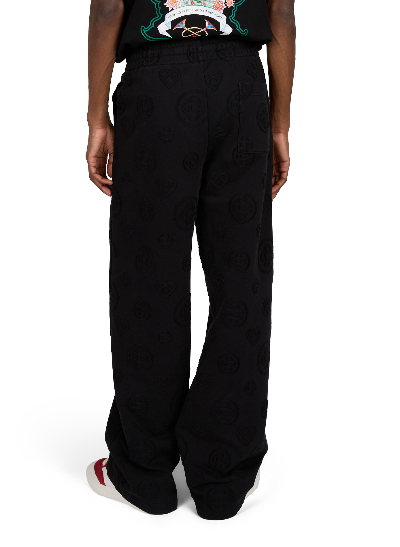 Logo-Baumwollhose CASABLANCA PARIS Schwarz