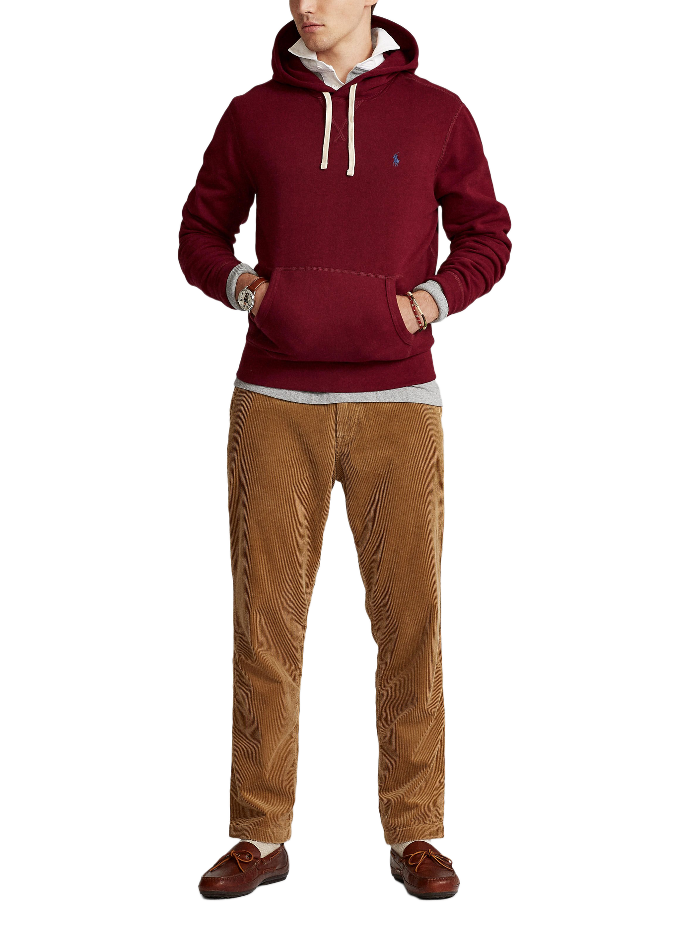 Hoodie en coton POLO RALPH LAUREN Rouge