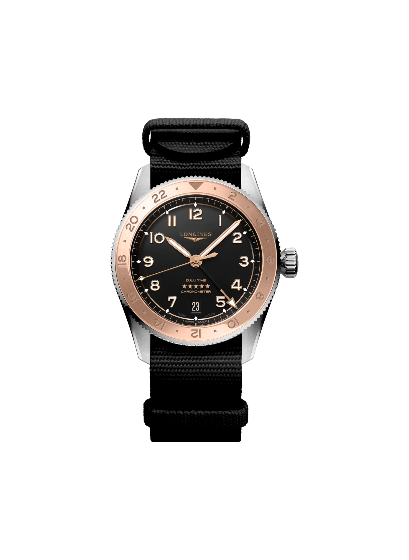 Montre automatique Longines Spirit en acier inoxydable LONGINES Noir