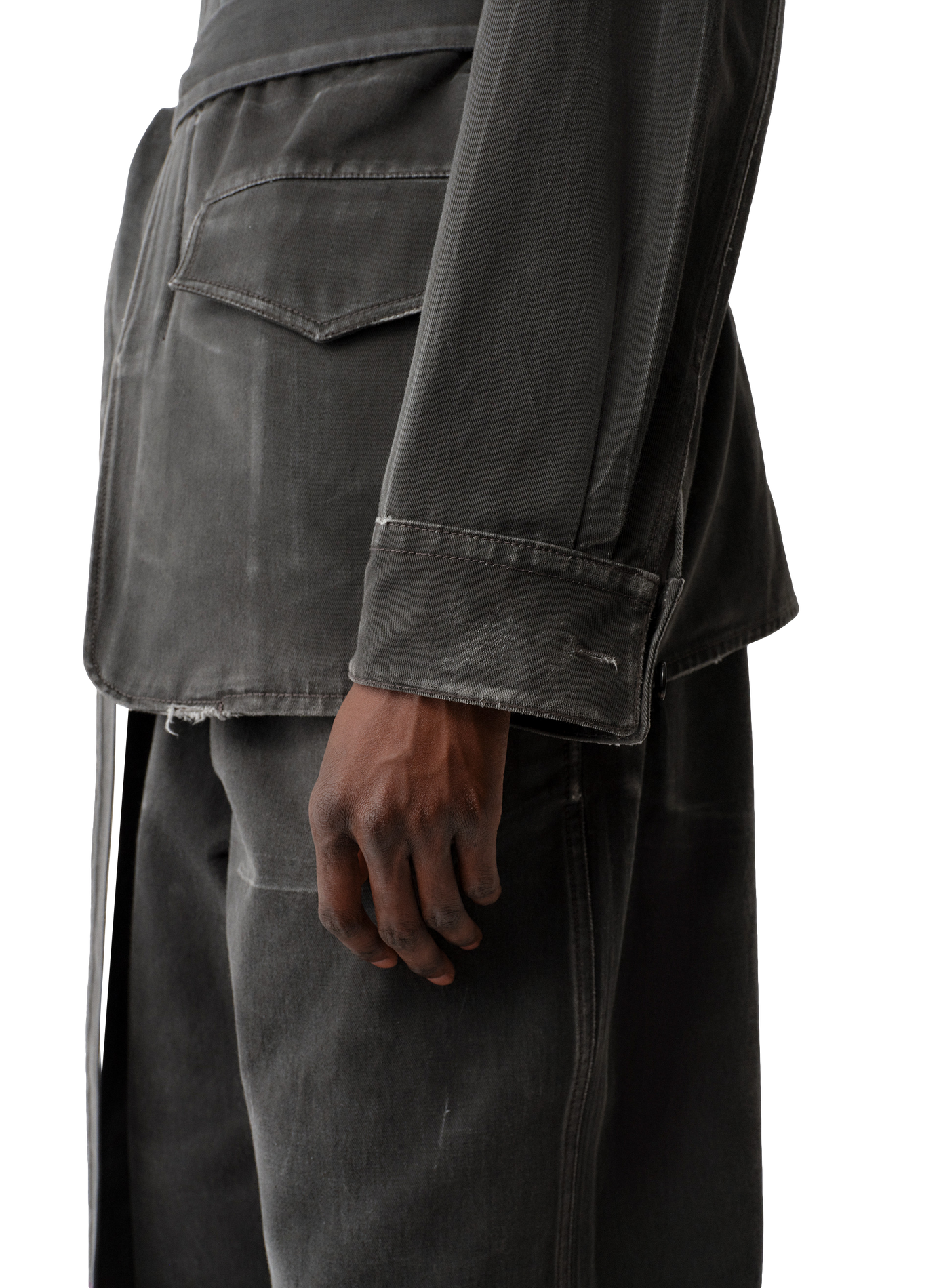 Callum denim jacket in cotton CALVIN KLEIN COLLECTION Black