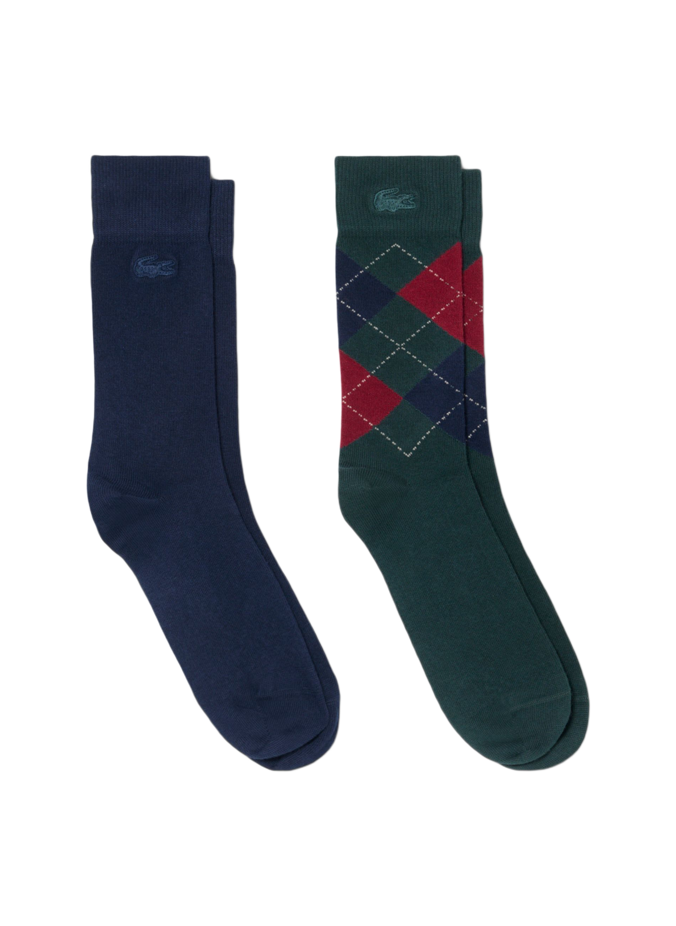 Lot de 2 paires de chaussettes jacquard LACOSTE Multicolore