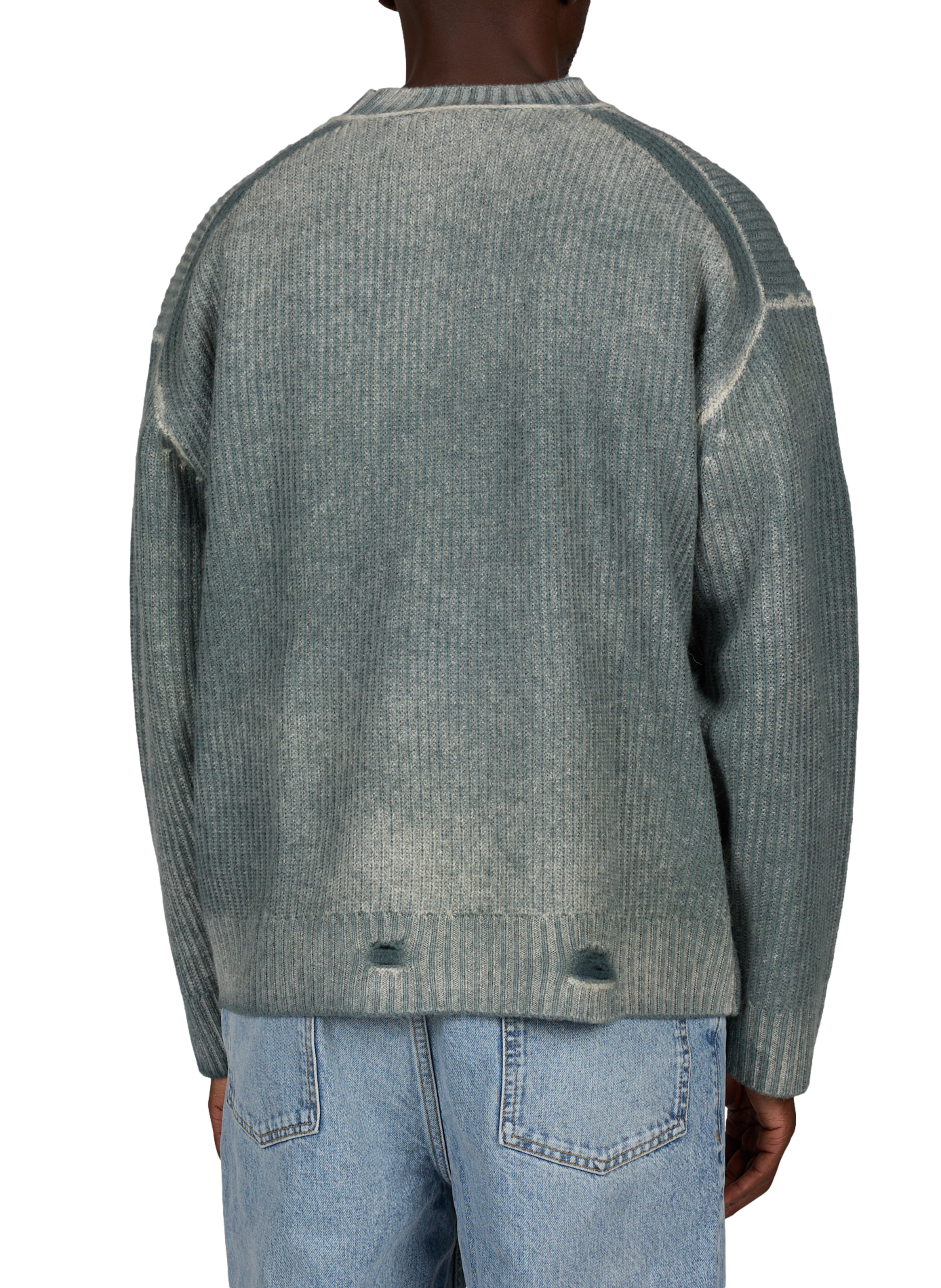 Wollstrickpullover REPRESENT Blau