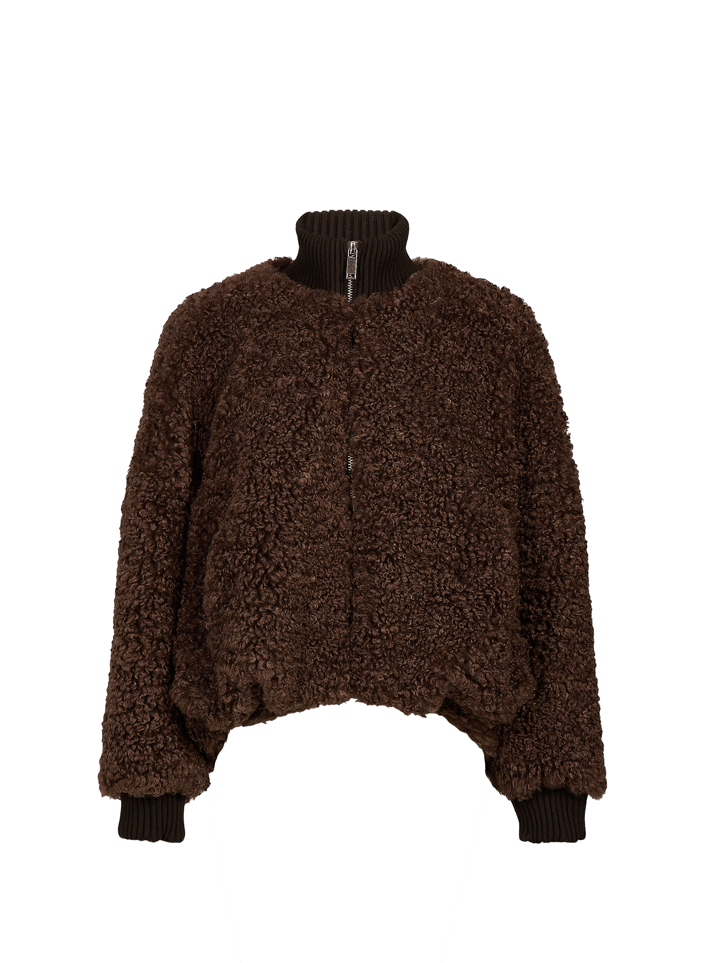 Veste ample Jallis effet fourrure BELLEROSE Marron
