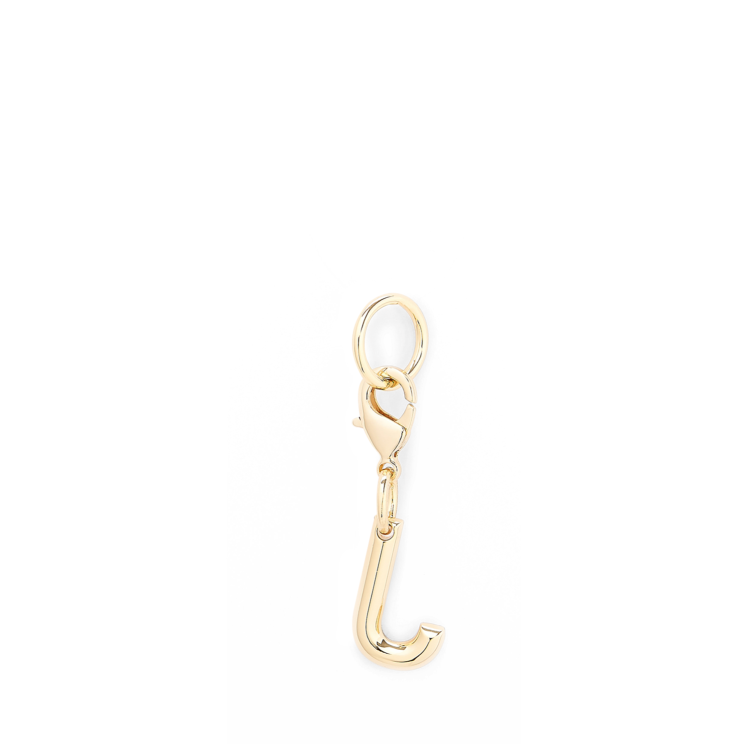 Goudkleurige metalen Lancel-letter J-bedel. LANCEL Goud