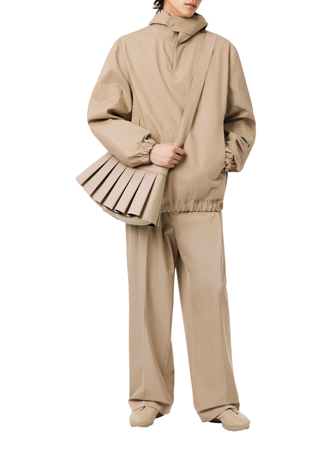 Veste à enfiler en coton LACOSTE Beige