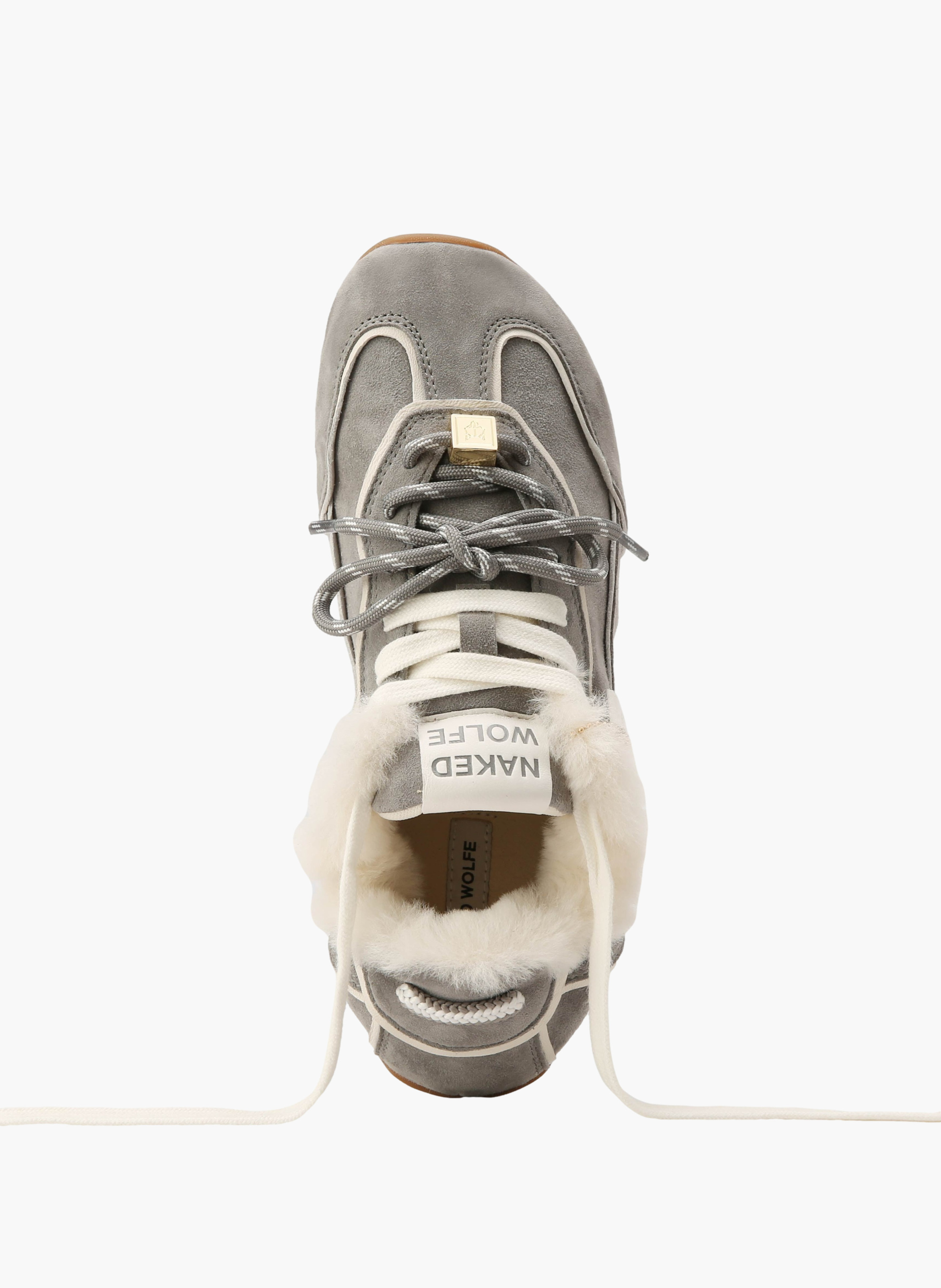 Soul-sneakers van schapenvacht NAKED WOLFE Grijs