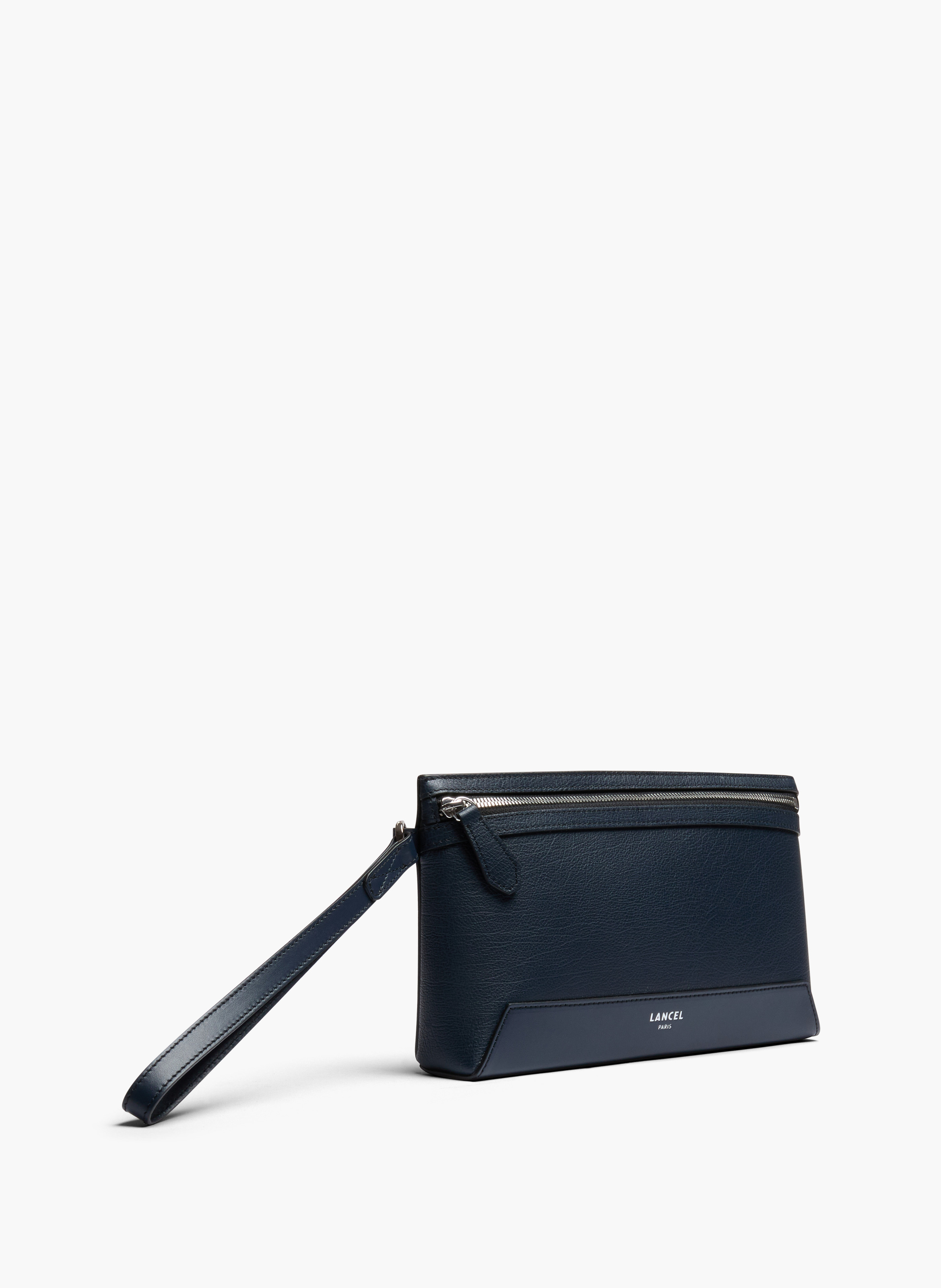 Pochette zippée s milo de lancel en cuir LANCEL Bleu