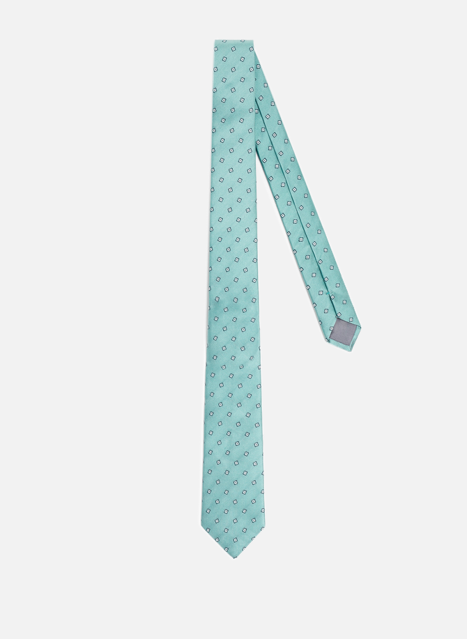 Printed silk tie AU PRINTEMPS PARIS