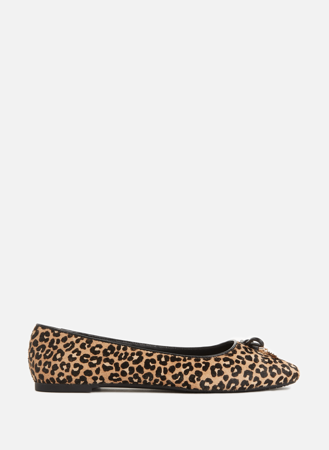 Printed leather ballet flats MMK