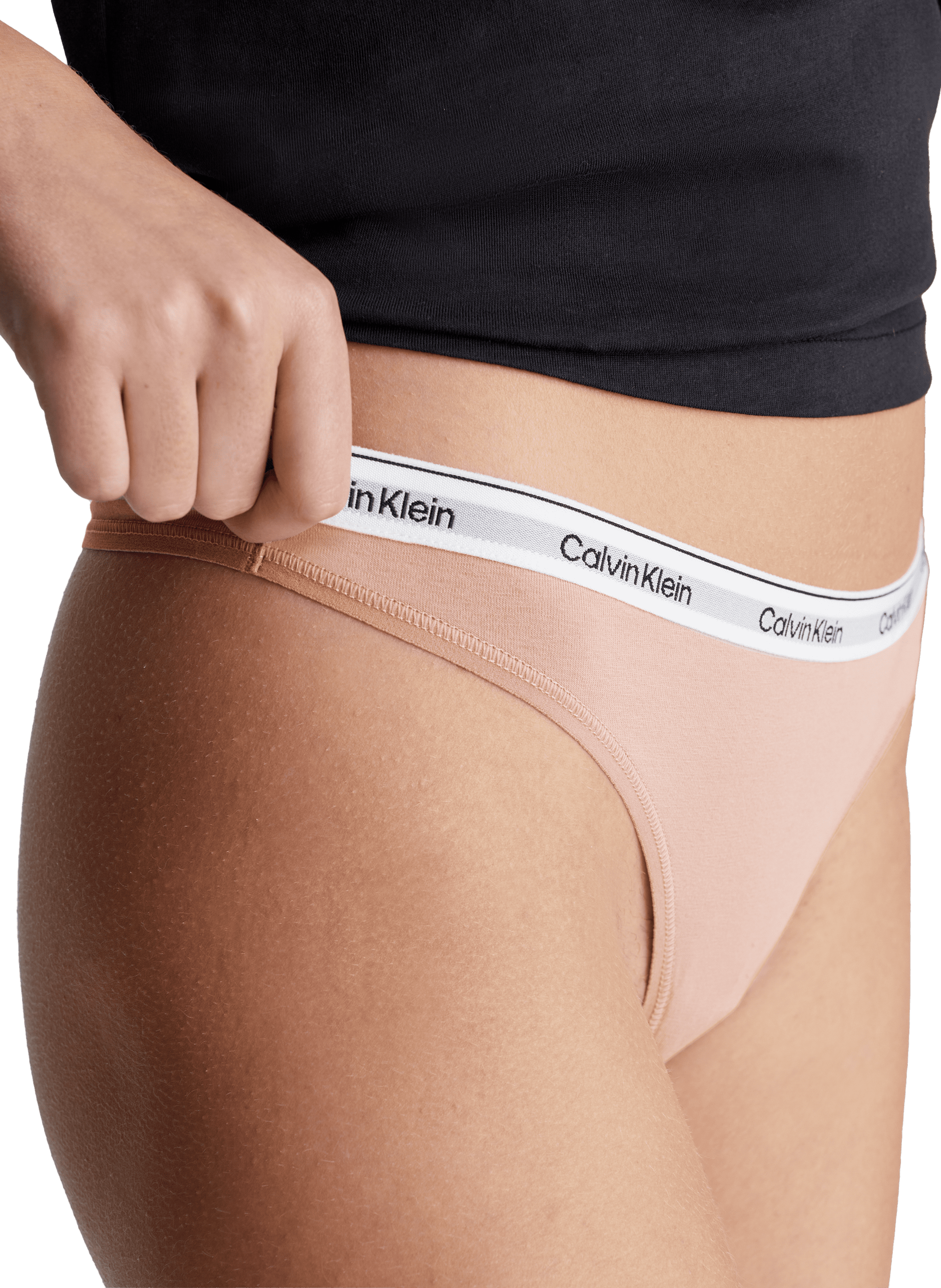 Tanga en coton  CALVIN KLEIN Rose