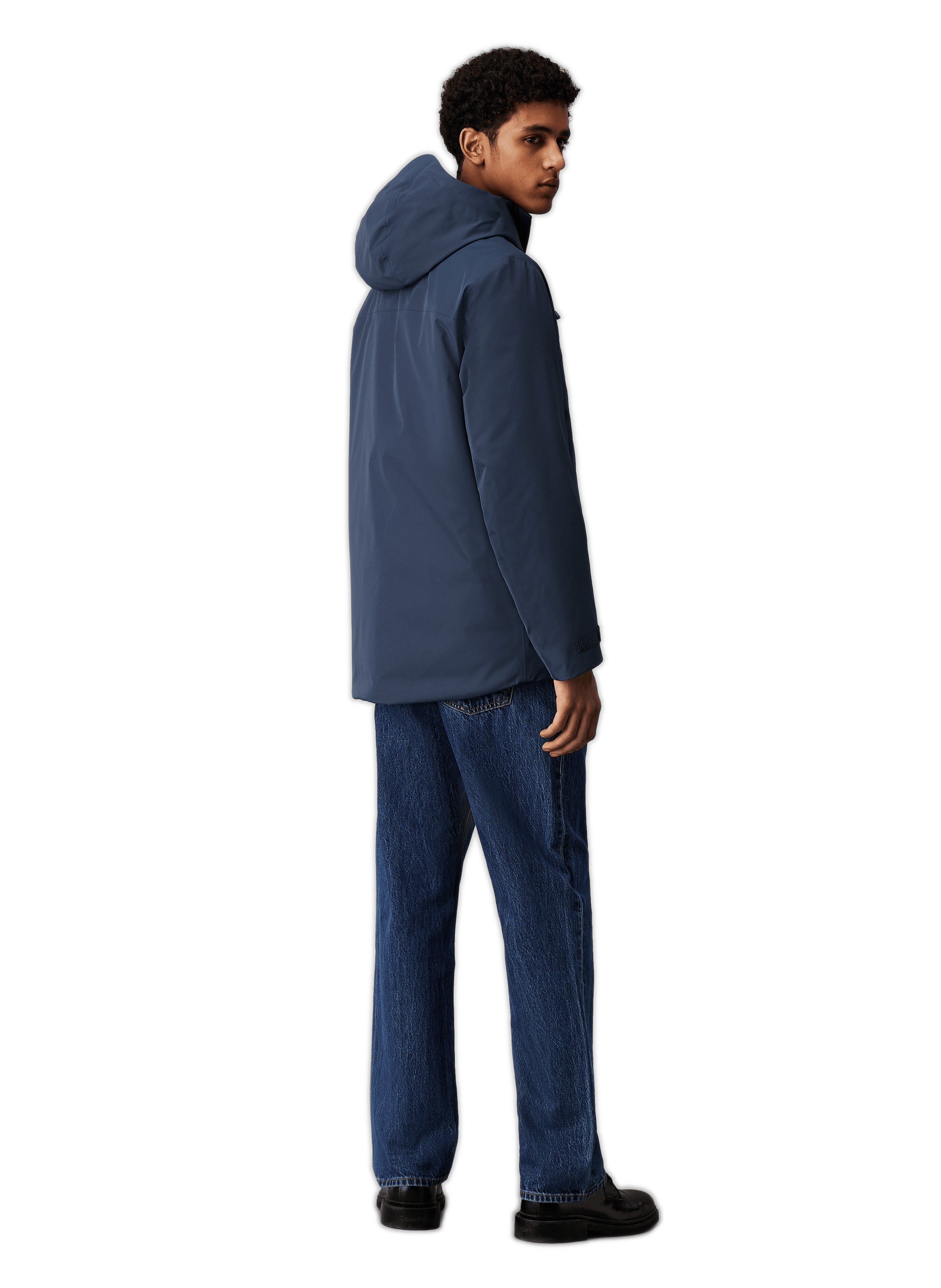 Veste parka courte  CALVIN KLEIN Bleu