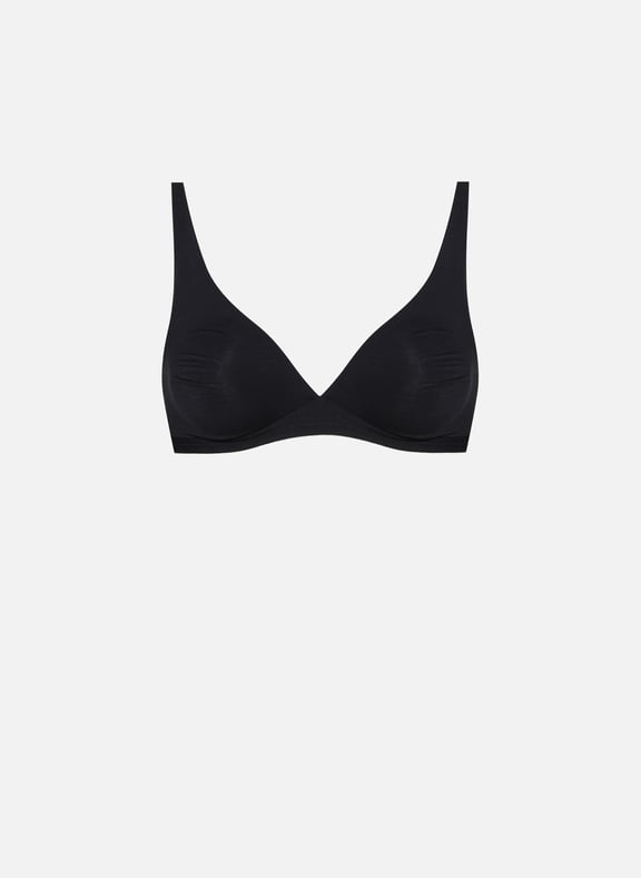 Cotton bra top Black by HANRO HANRO Cotton bra top Black