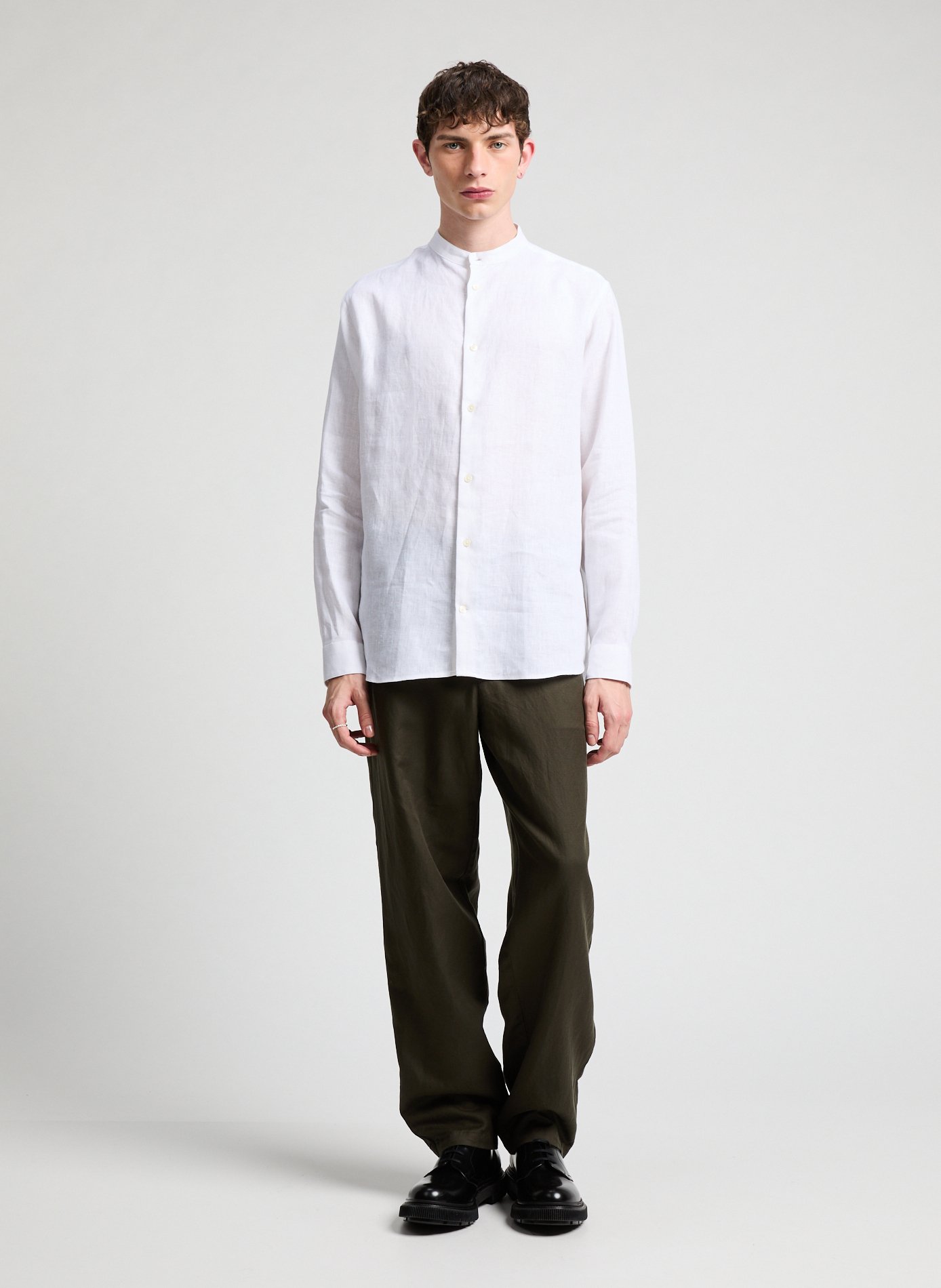 Chemise en lin AU PRINTEMPS PARIS Blanc