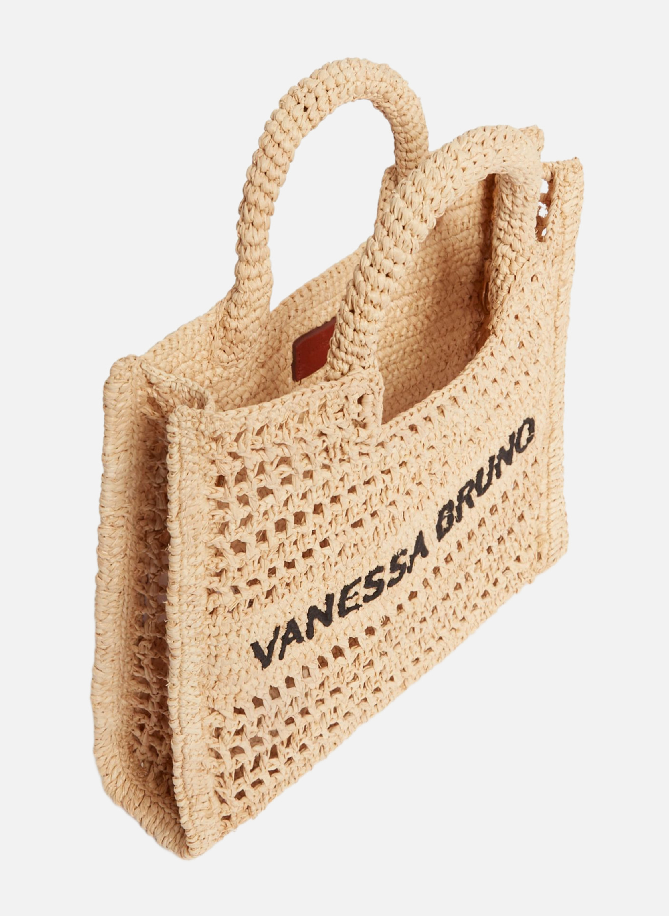 Petit panier en raphia VANESSA BRUNO Beige