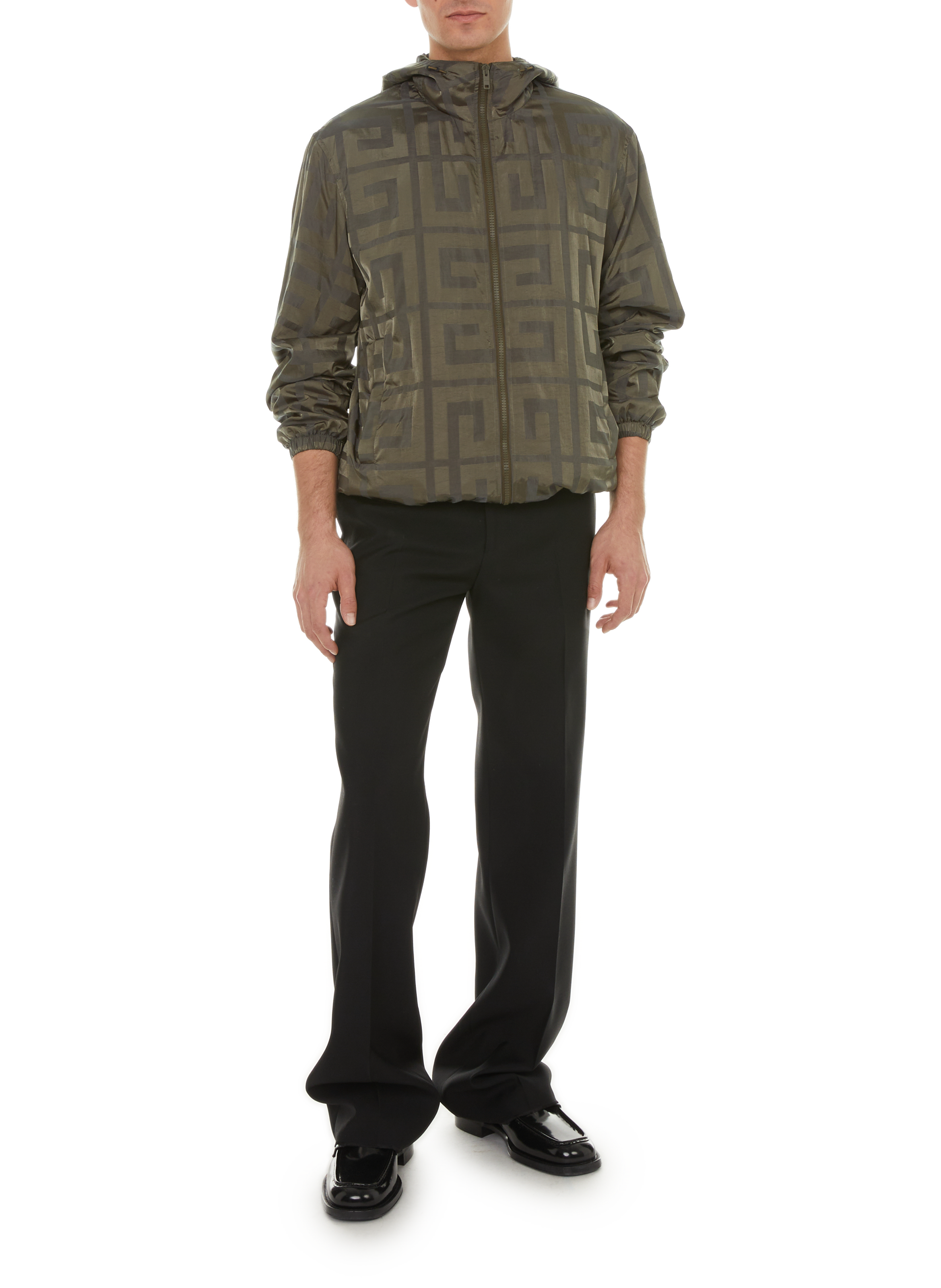 Veste légère imprimée logo GIVENCHY Vert