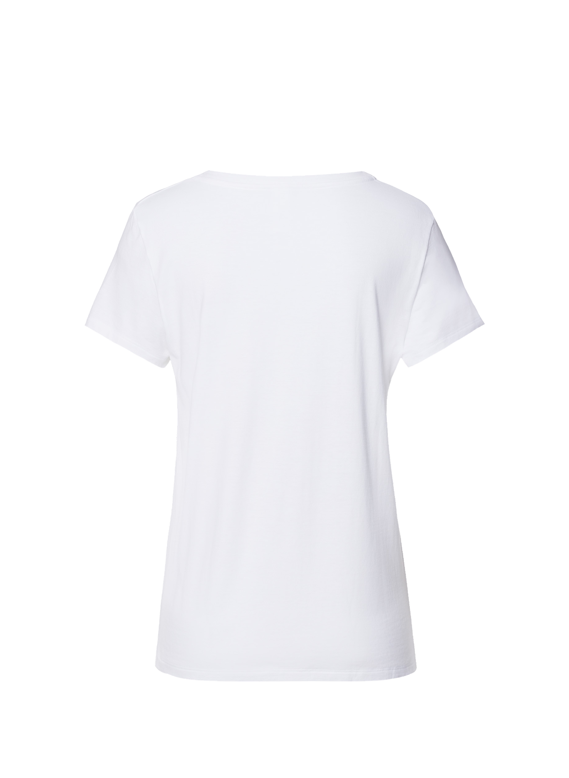 Casual V-neck T-shirt HANRO White