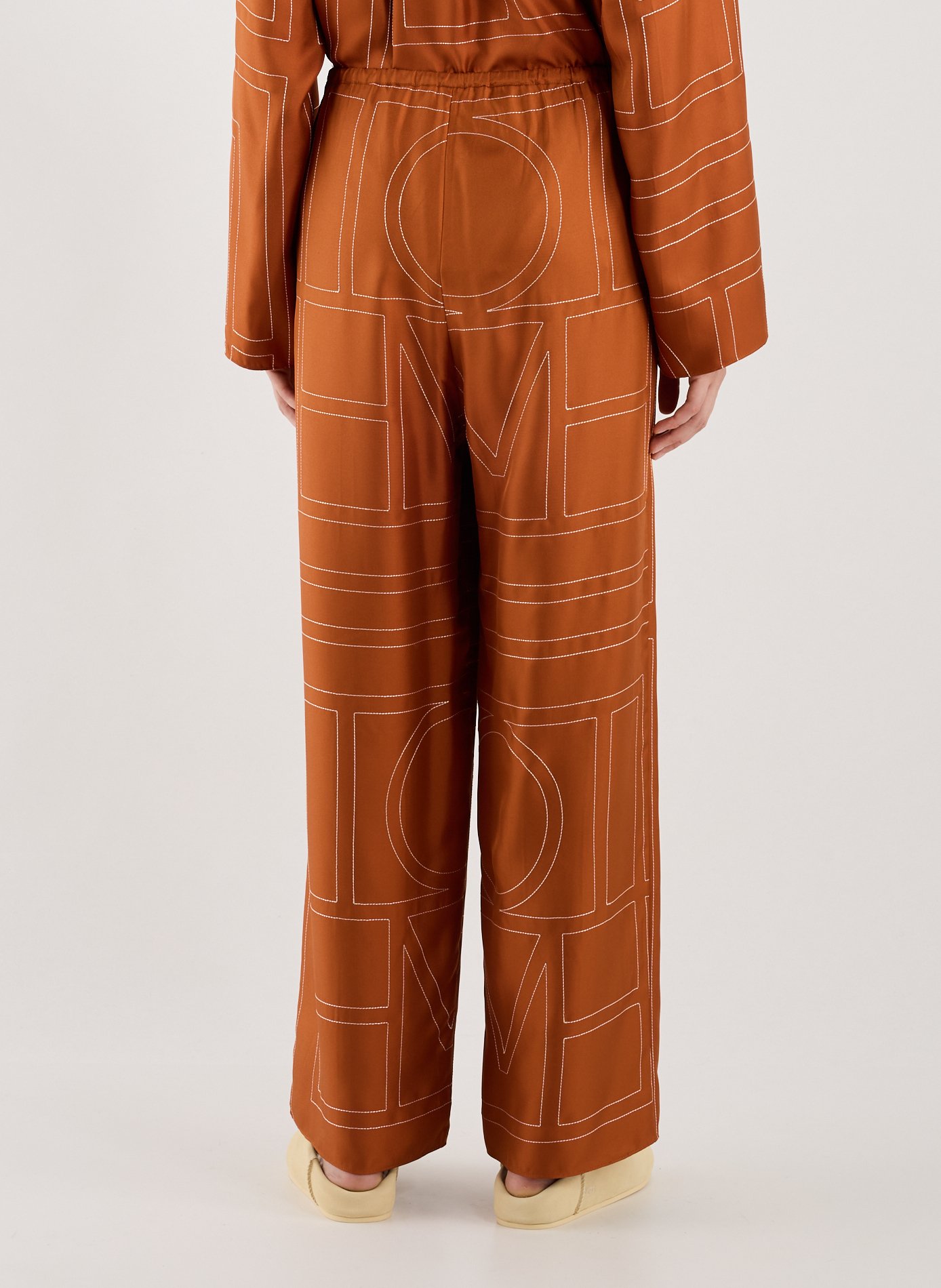 Silk Trousers TOTEME Orange