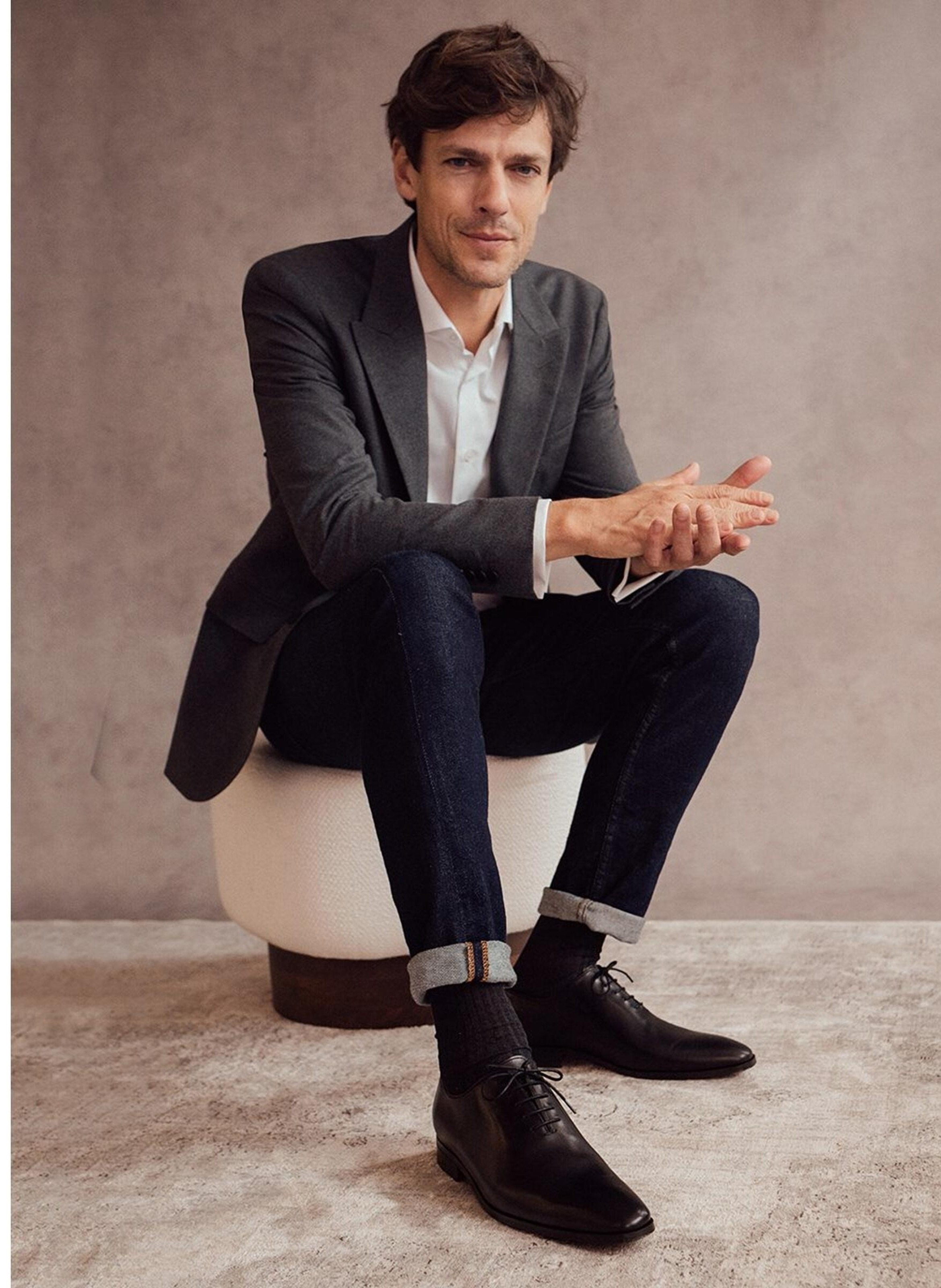 Richelieu cuir broadway FINSBURY Noir