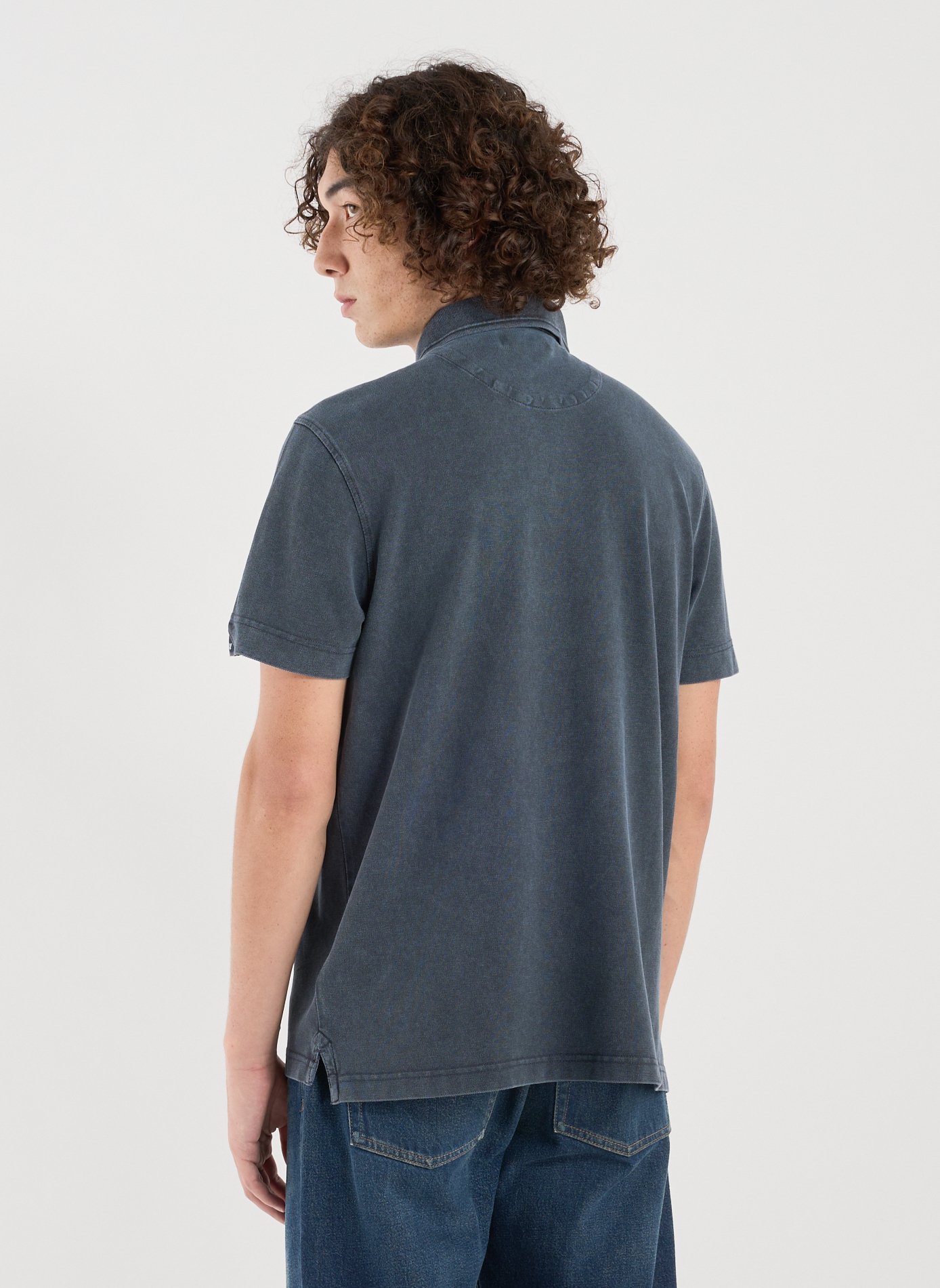 Polo en coton REPLAY Bleu