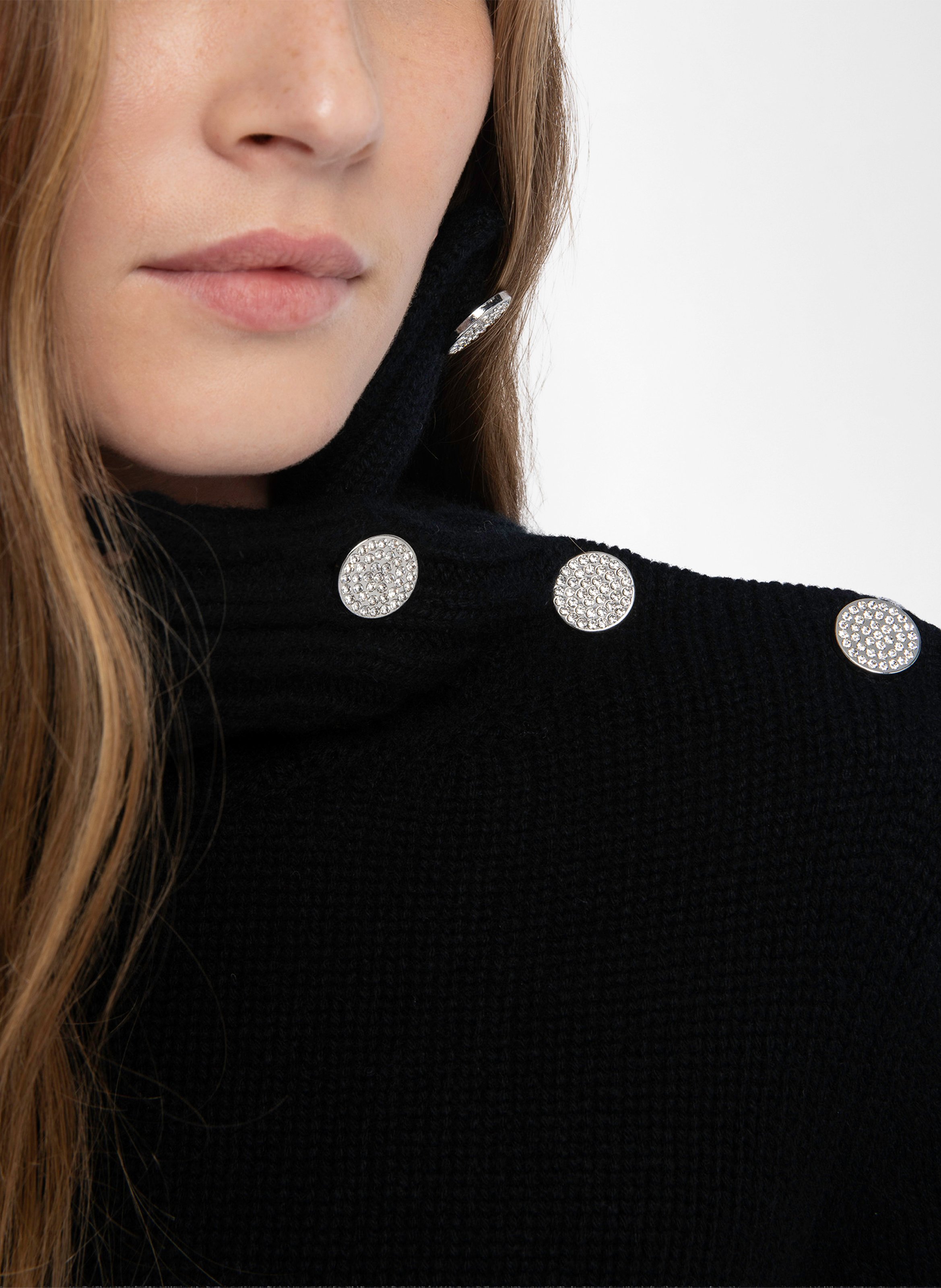 Pull col montant en cachemire nalma ZADIG&VOLTAIRE Noir