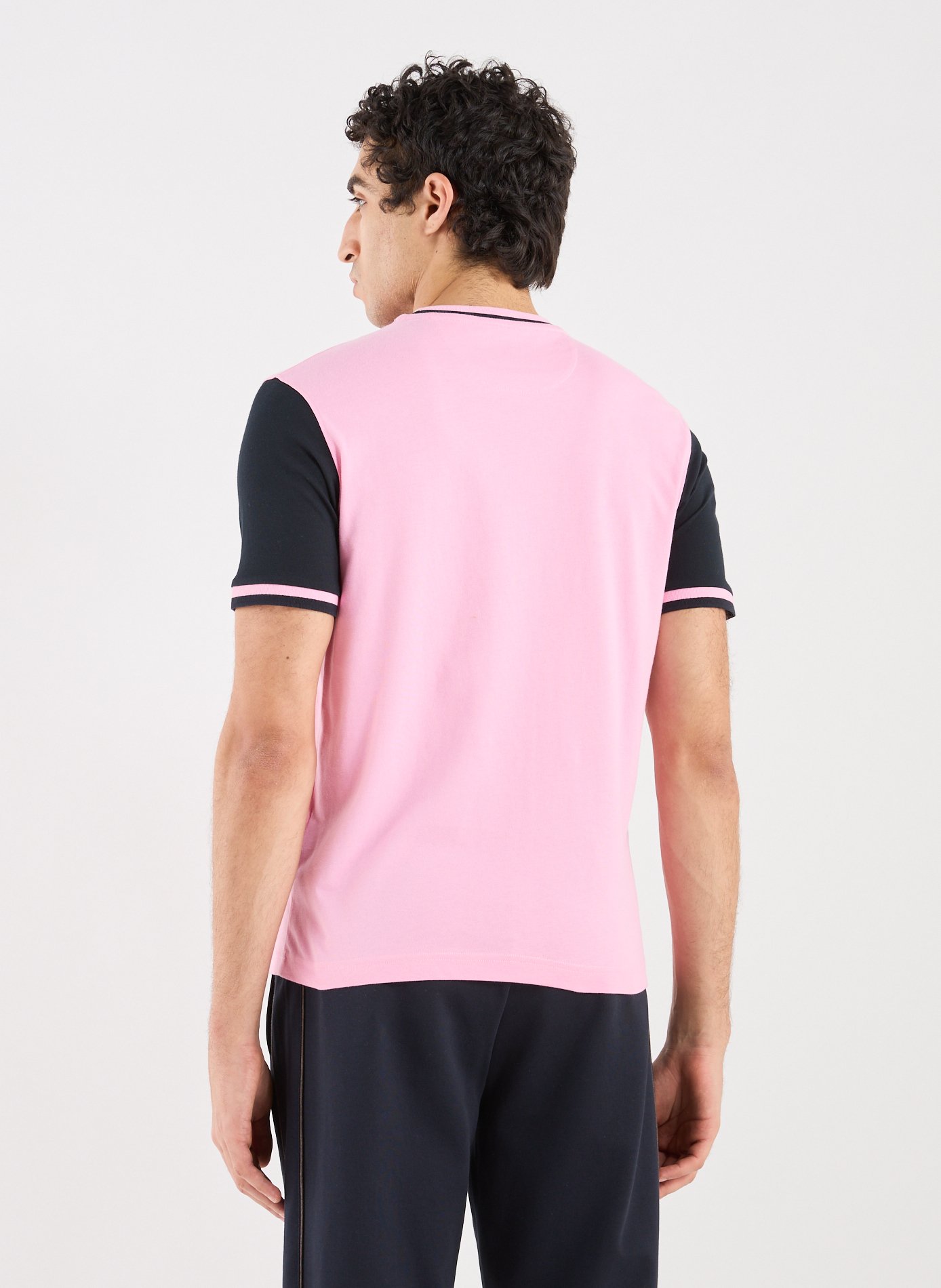 T-shirt bicolore en coton EDEN PARK Rose
