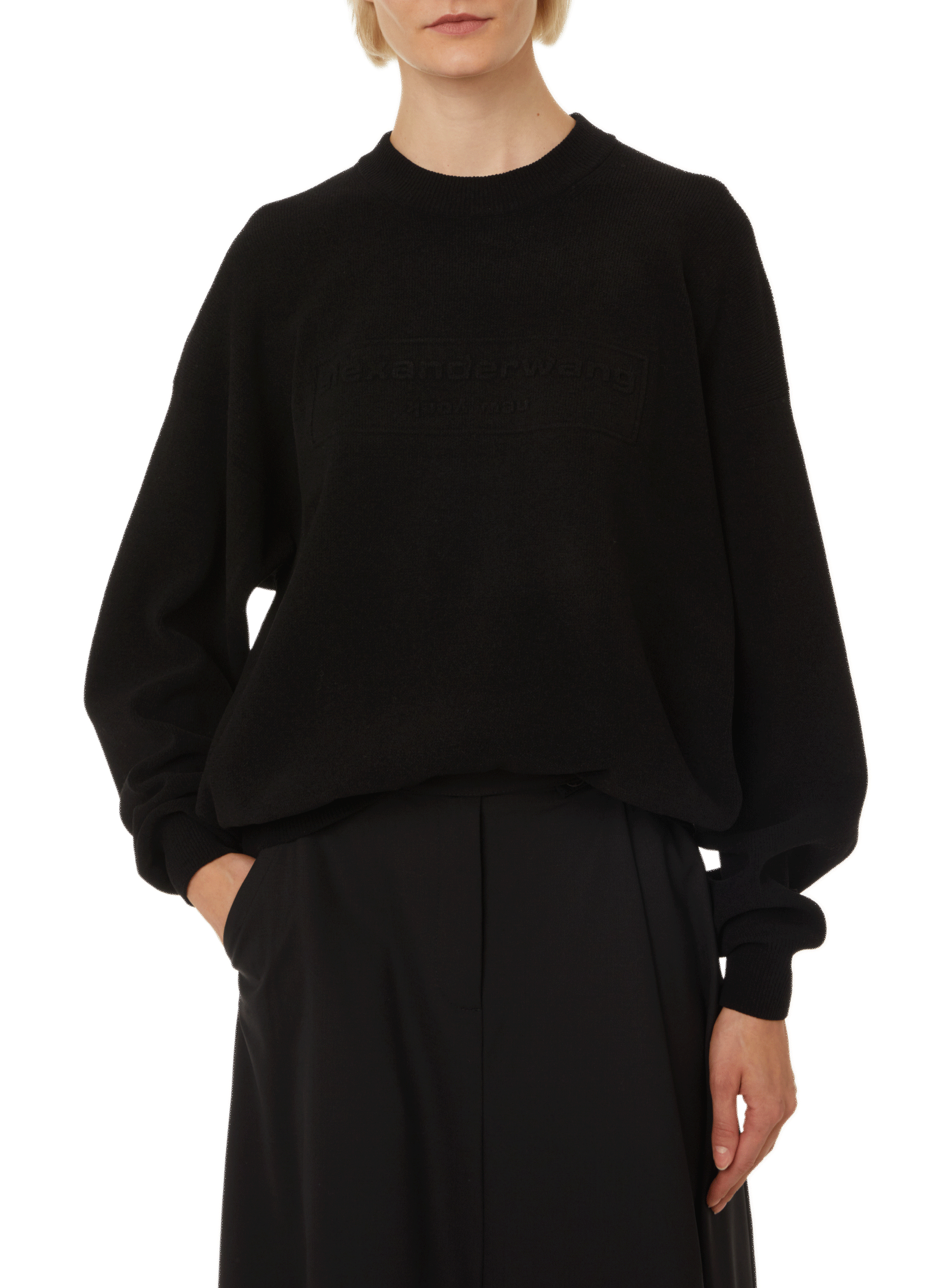ALEXANDER WANG Logo sweatshirt Black