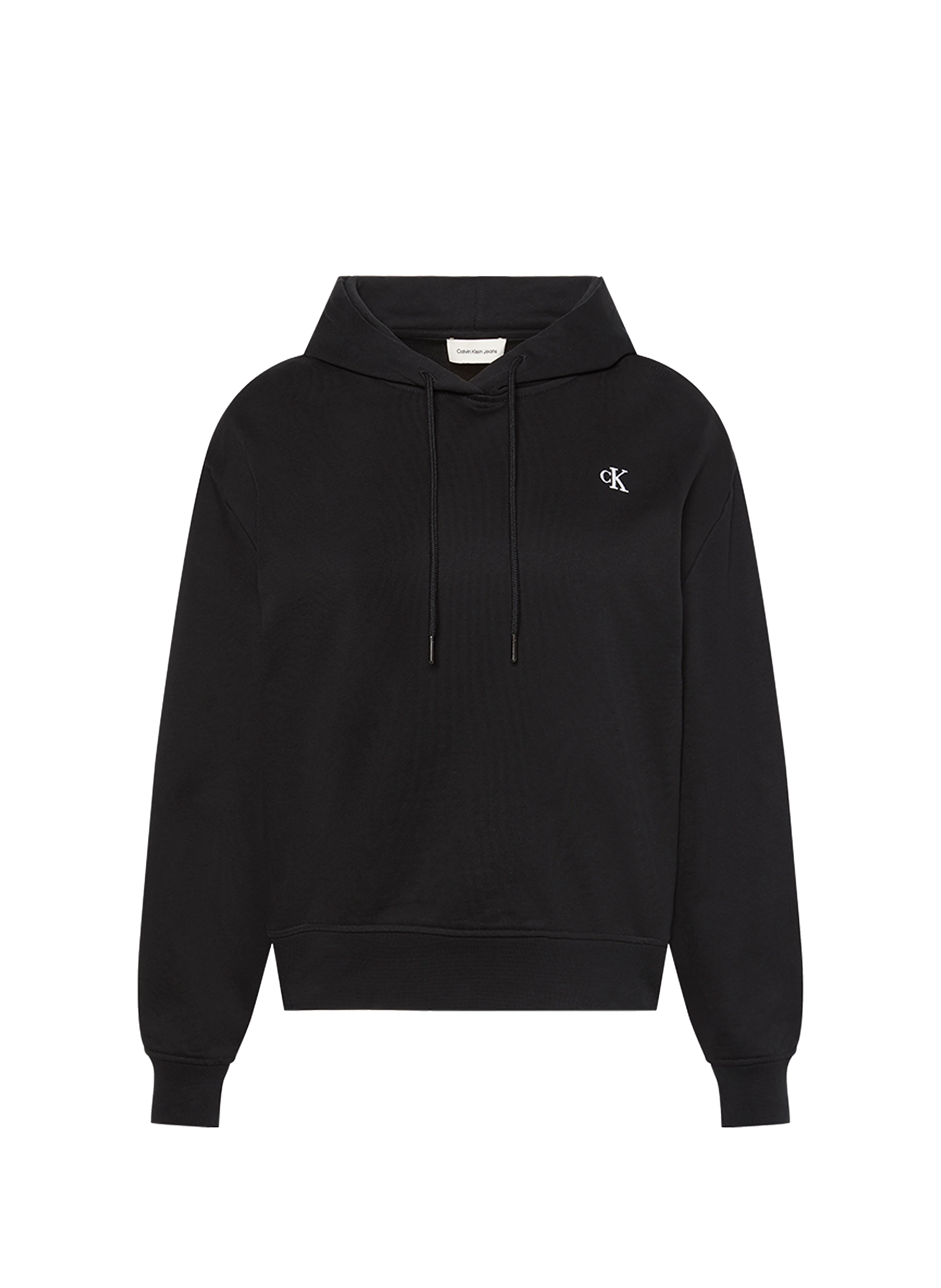 CALVIN KLEIN Cotton hoodie Black