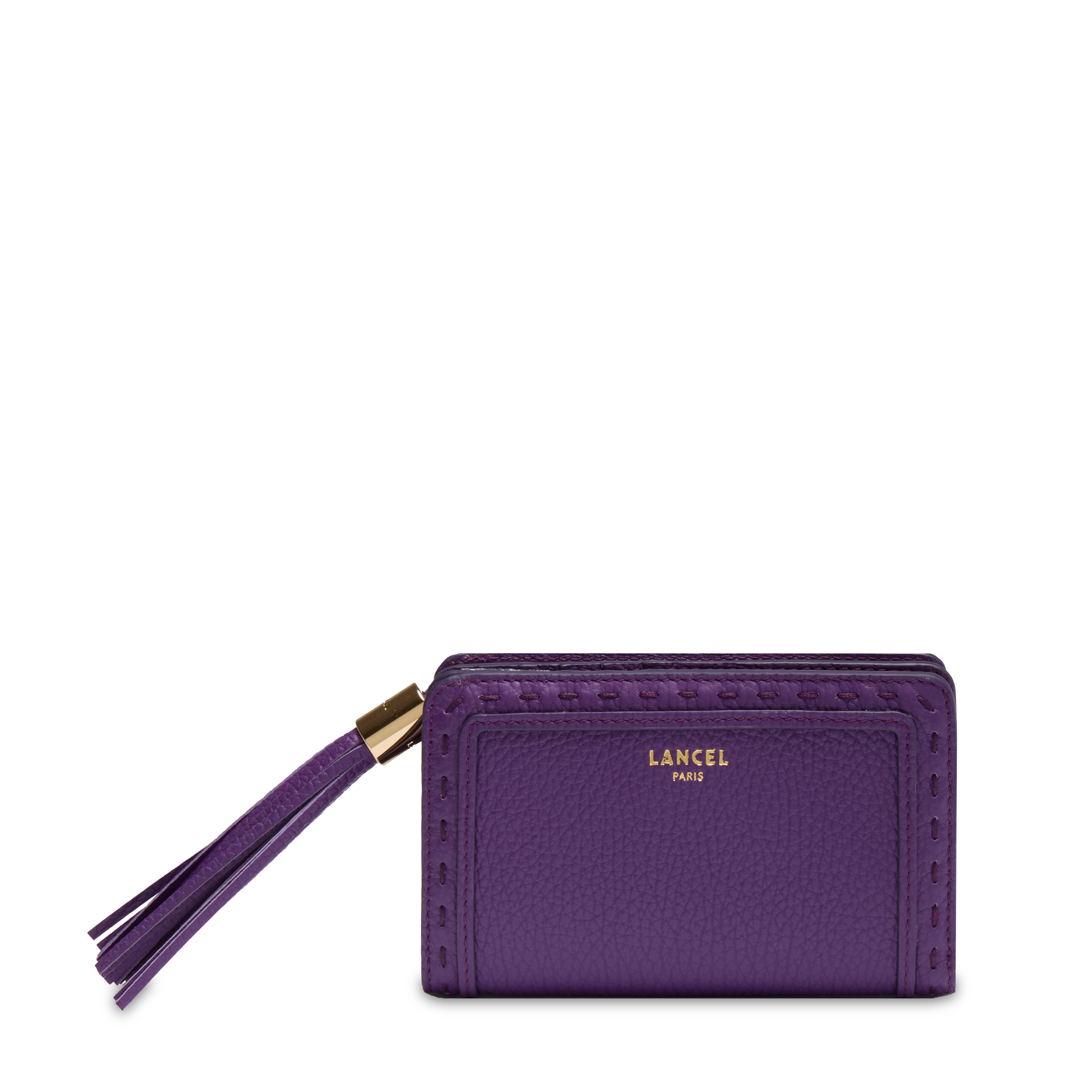 Portefeuille rectangulaire zippé premier flirt de lancel en cuir LANCEL Violet