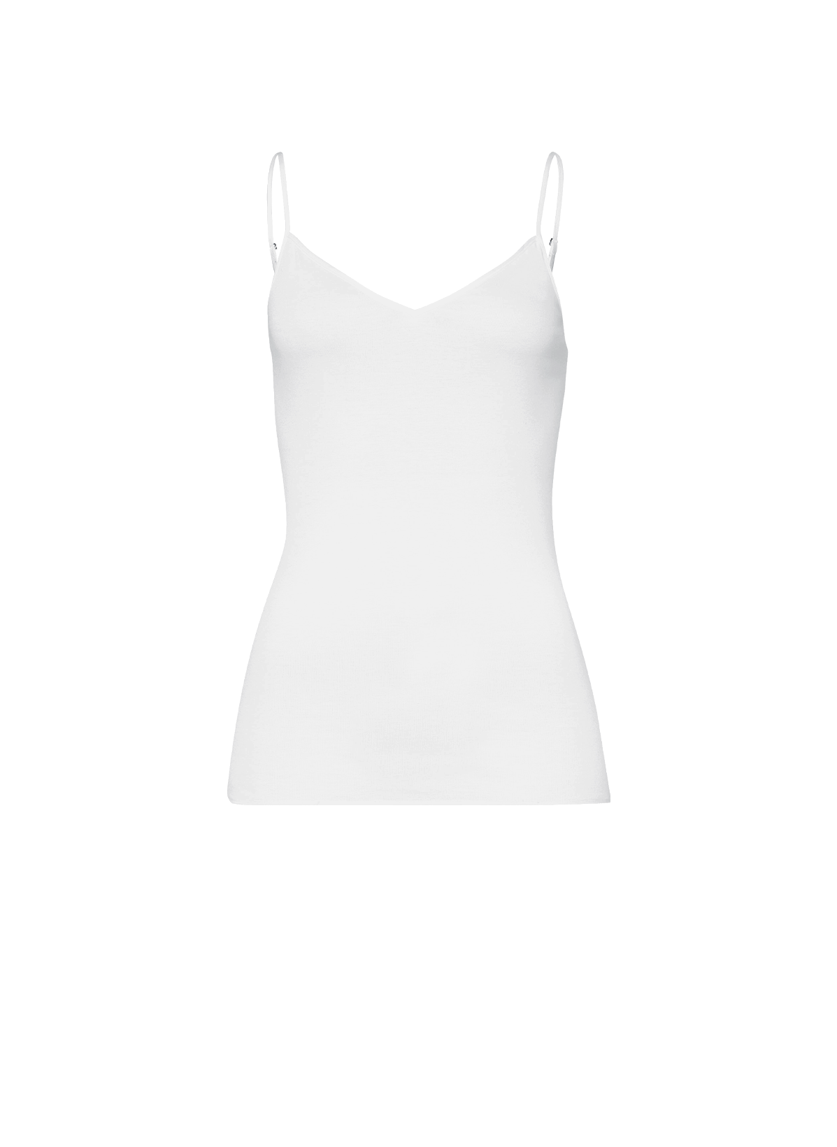 HANRO Débardeur à col V Blanc