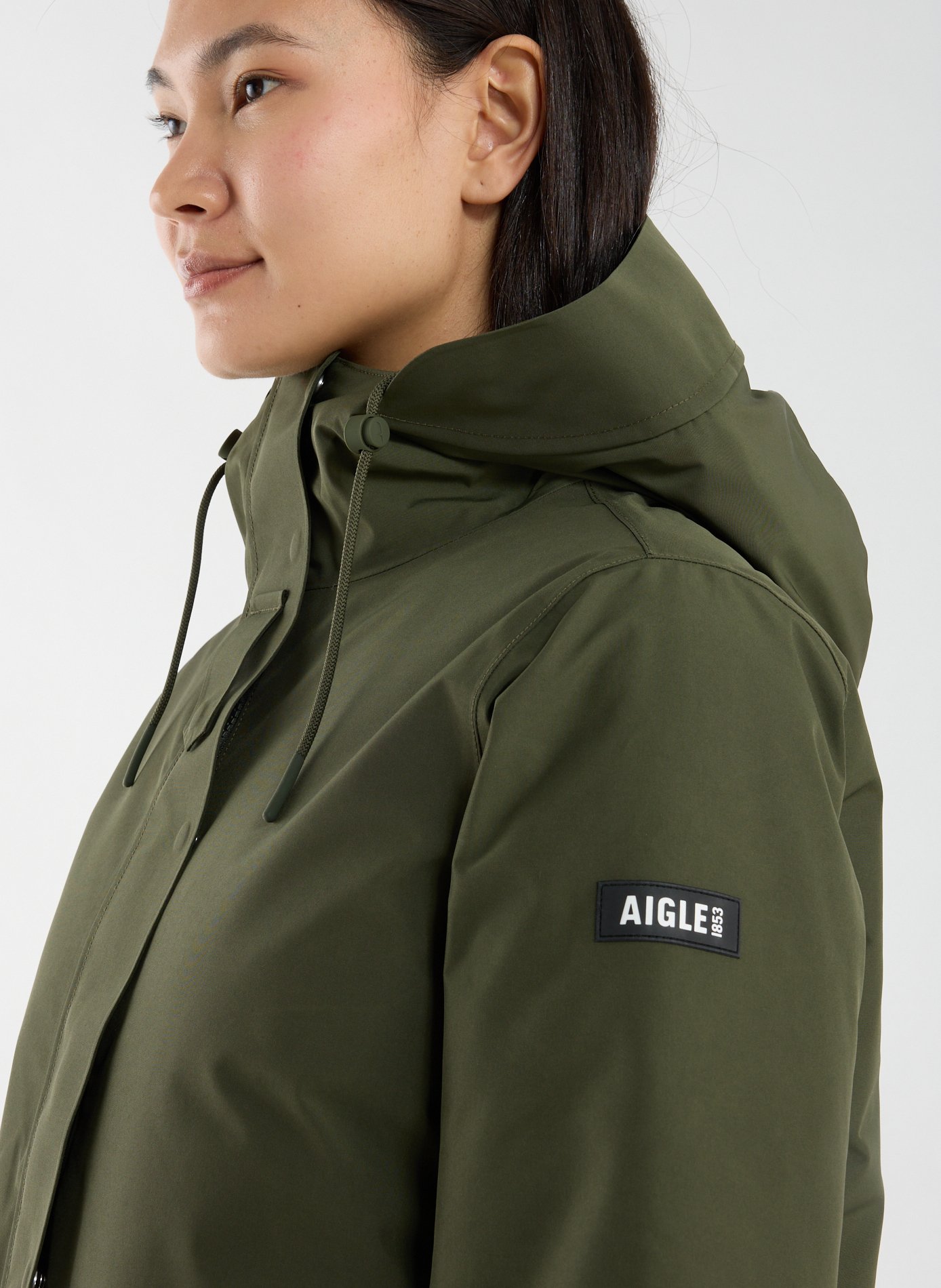 Parka à capuche AIGLE Kaki