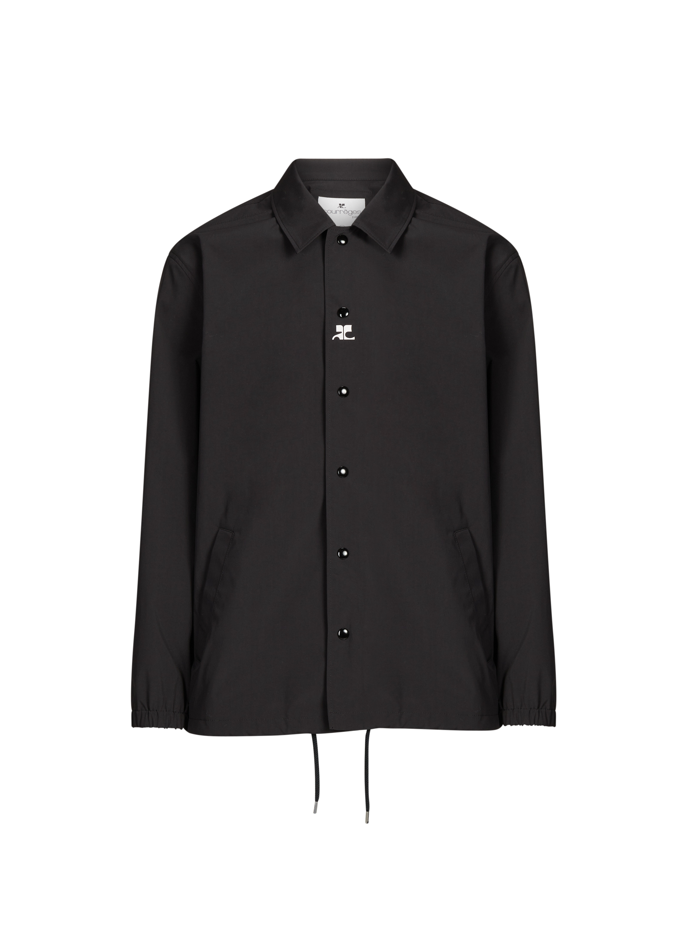 Veste droite à col classique COURRÈGES Noir