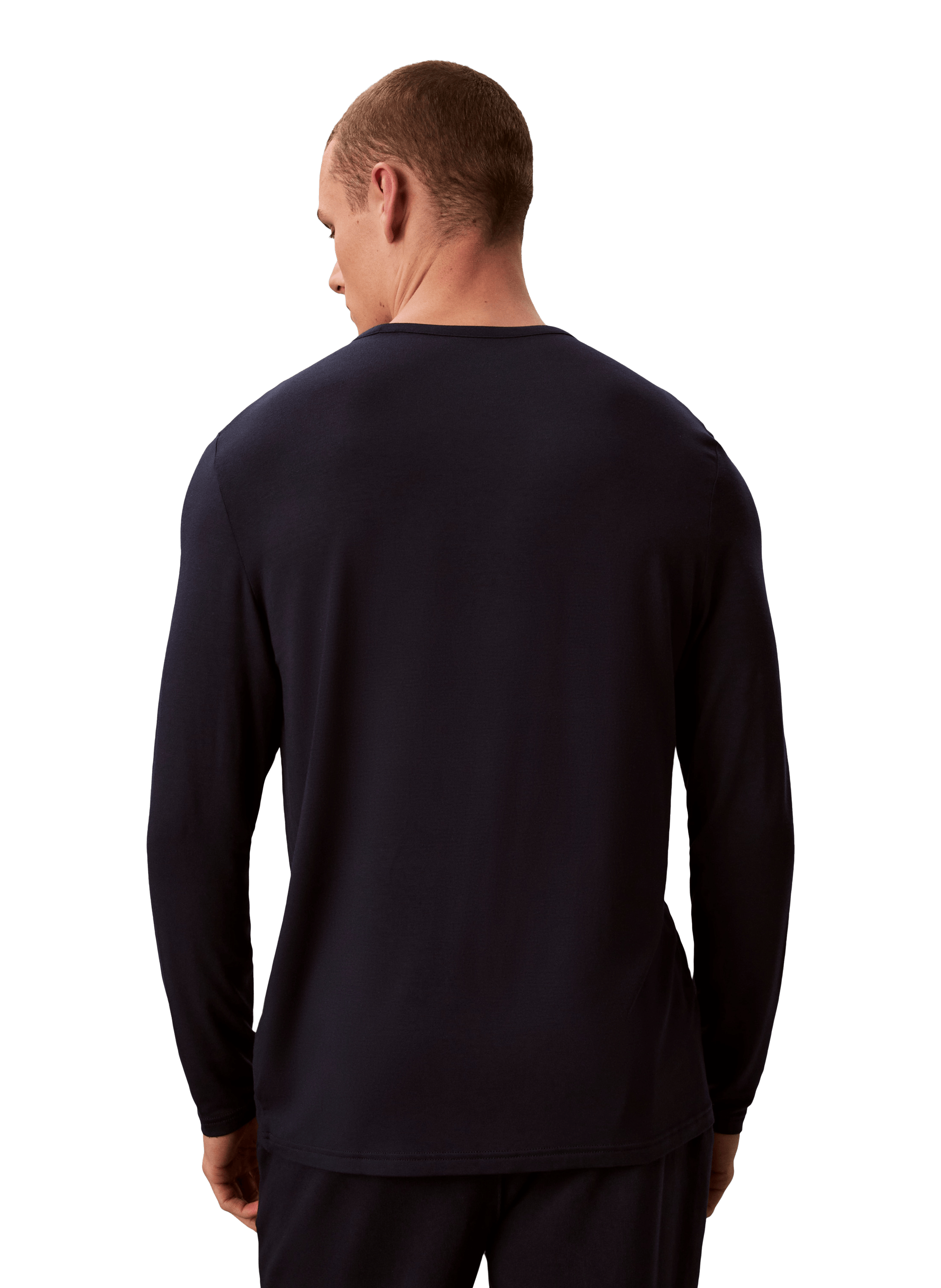 Straight sweatshirt in blended cotton CALVIN KLEIN Blue