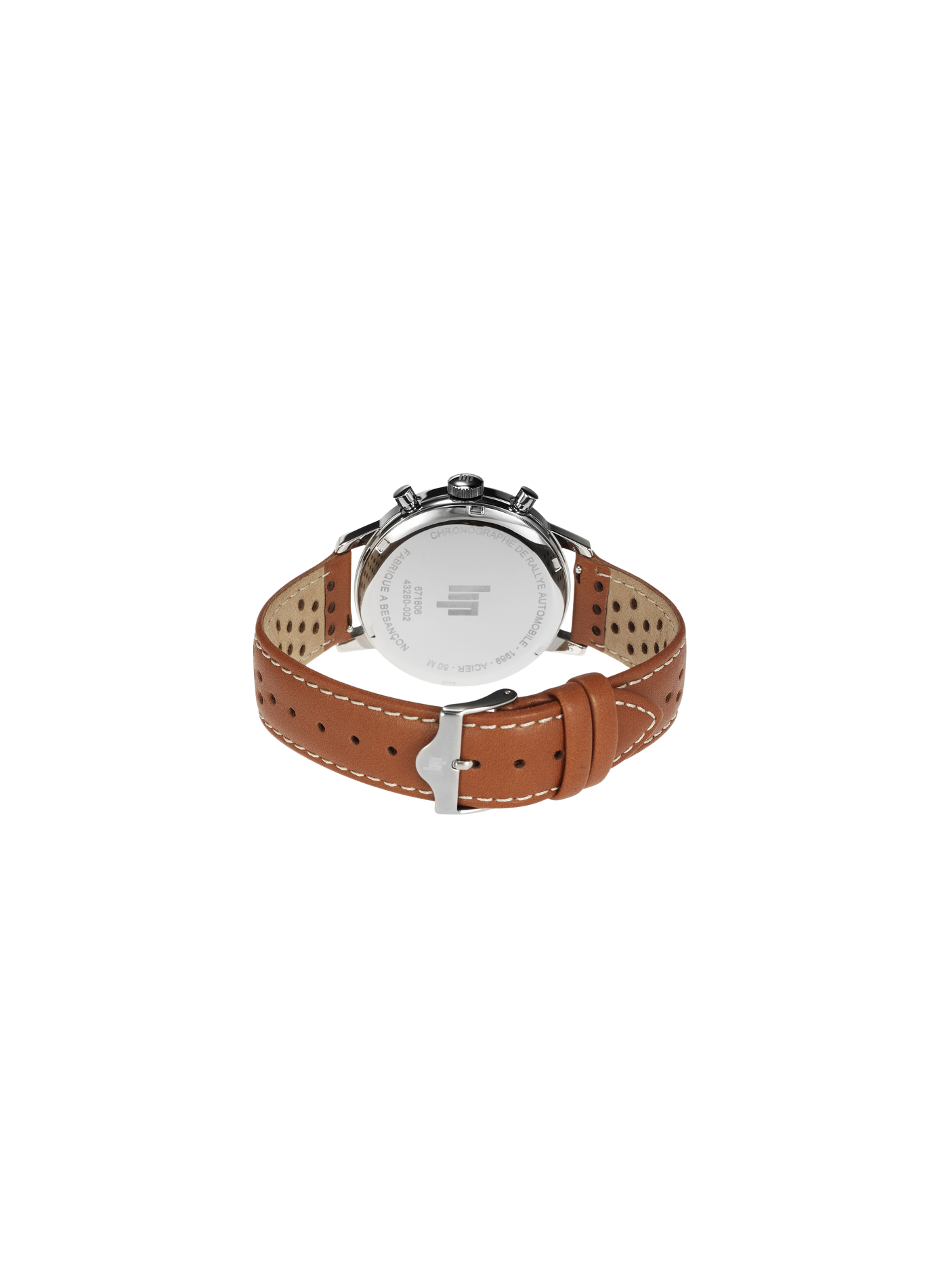 Montre quartz chronographe bracelet en cuir LIP Vert
