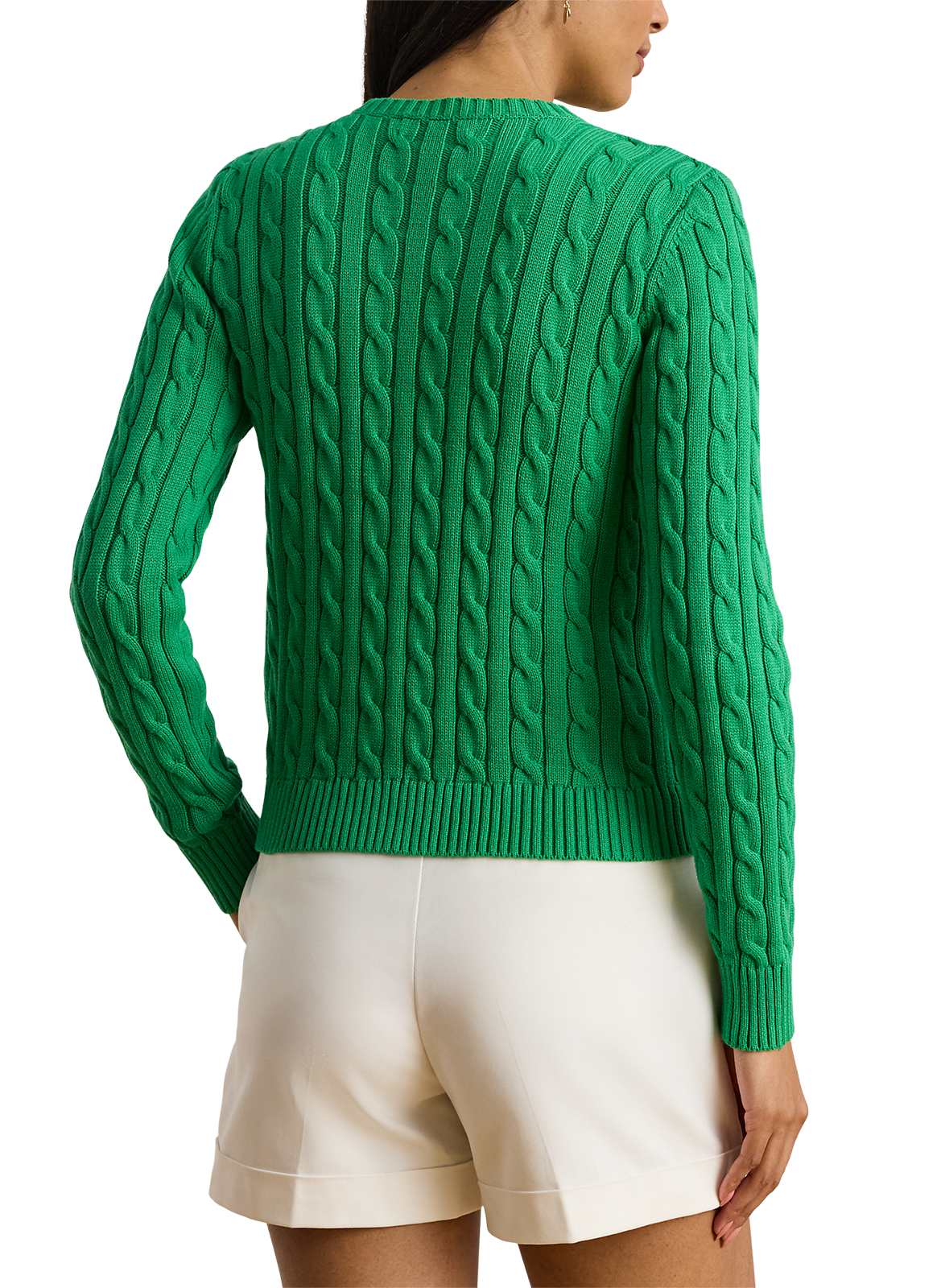 Cotton cardigan LAUREN Green