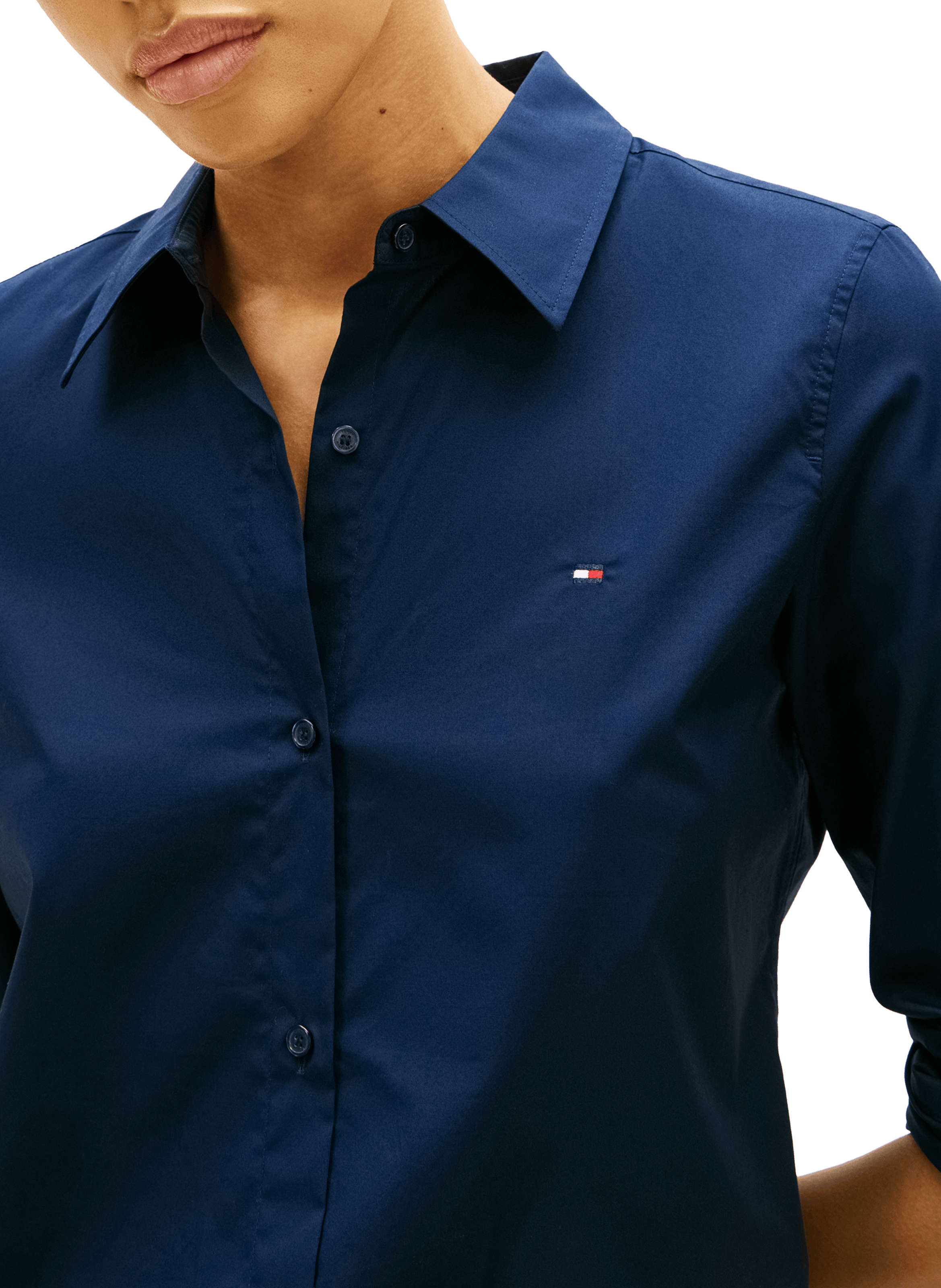 Chemise en coton TOMMY HILFIGER Bleu