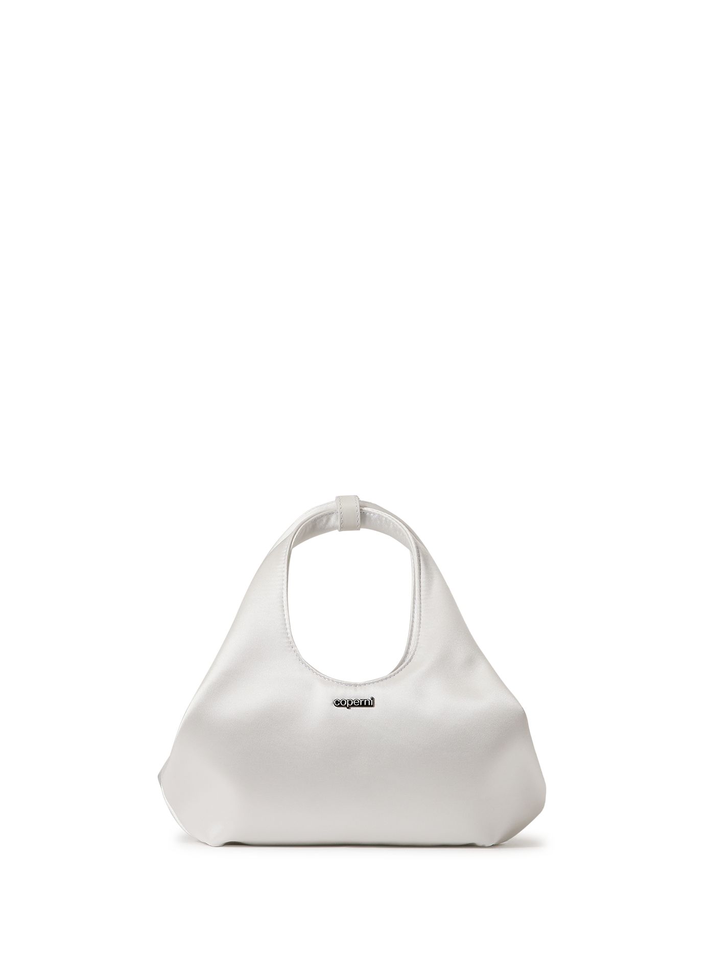 Sac à main mini Folded satiné COPERNI Blanc