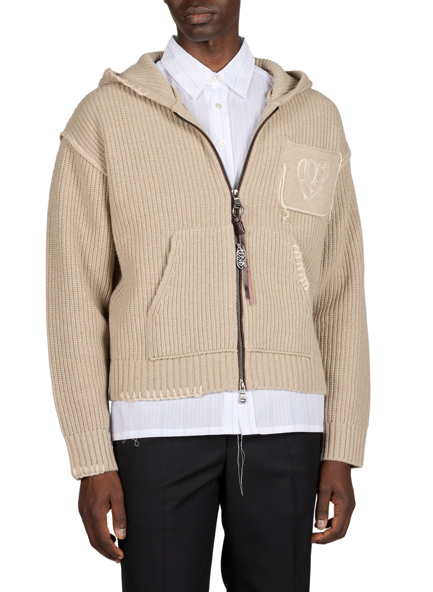 Wool-blend hoodie ANDERSSON BELL Beige
