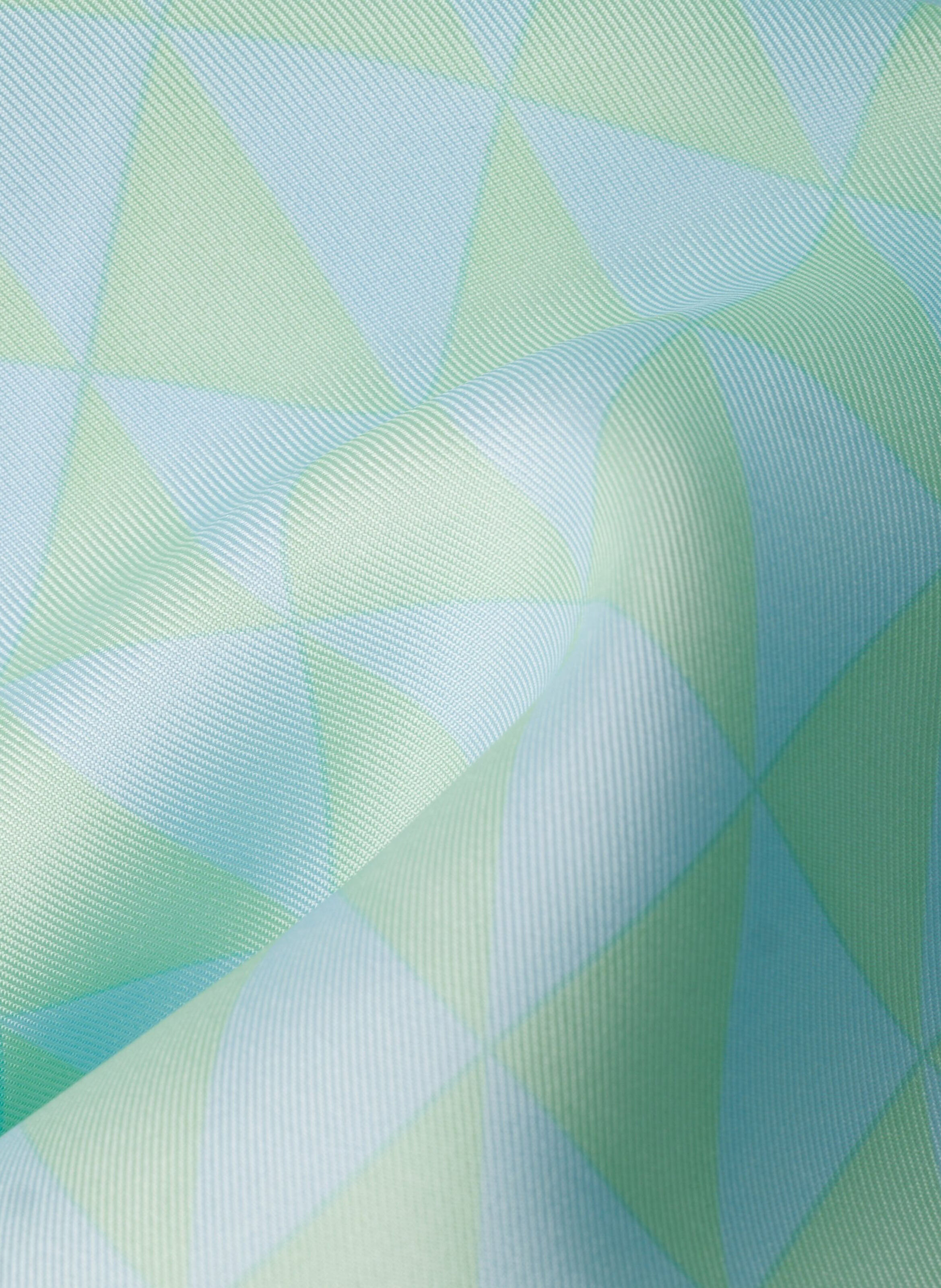 Foulard en sergé de soie imprimé 55 x 55 PRADA Vert