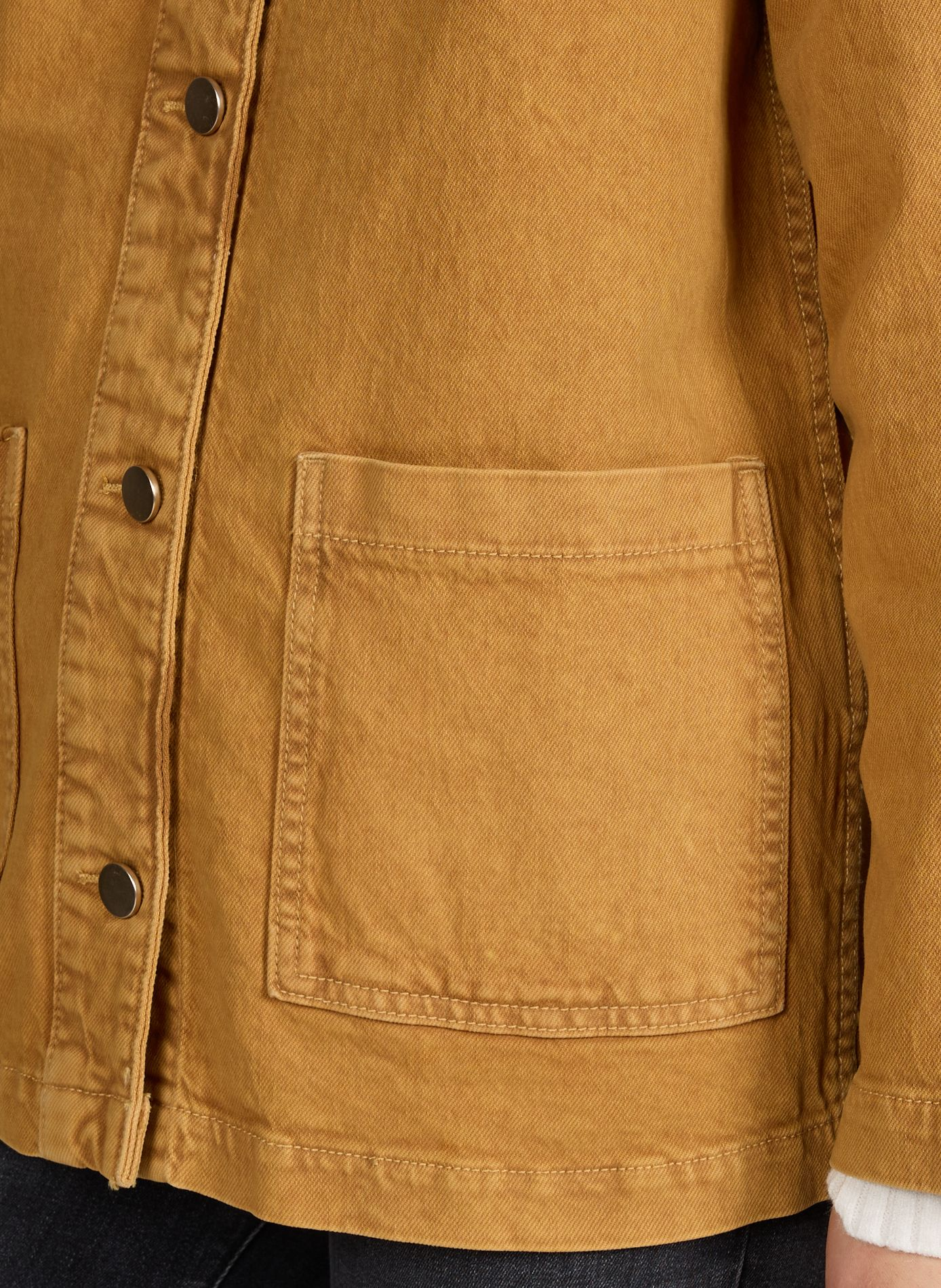 Straight denim cotton jacket Vijaf VILA Brown