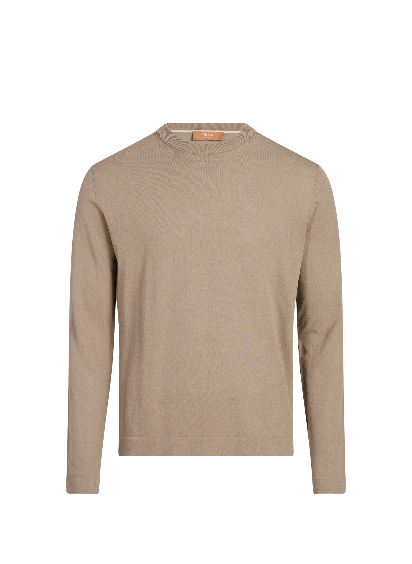 Pull droit en coton CRUNA Beige