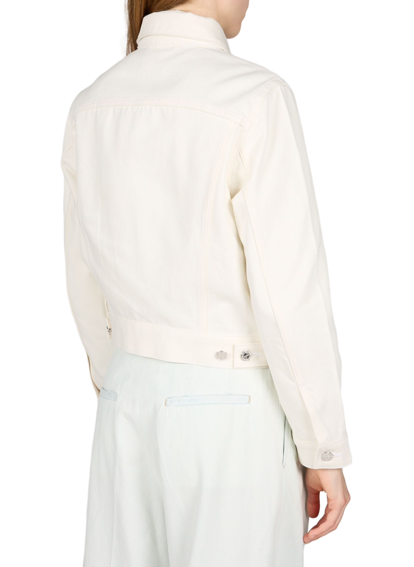 Dion straight cotton denim jacket A.P.C. White