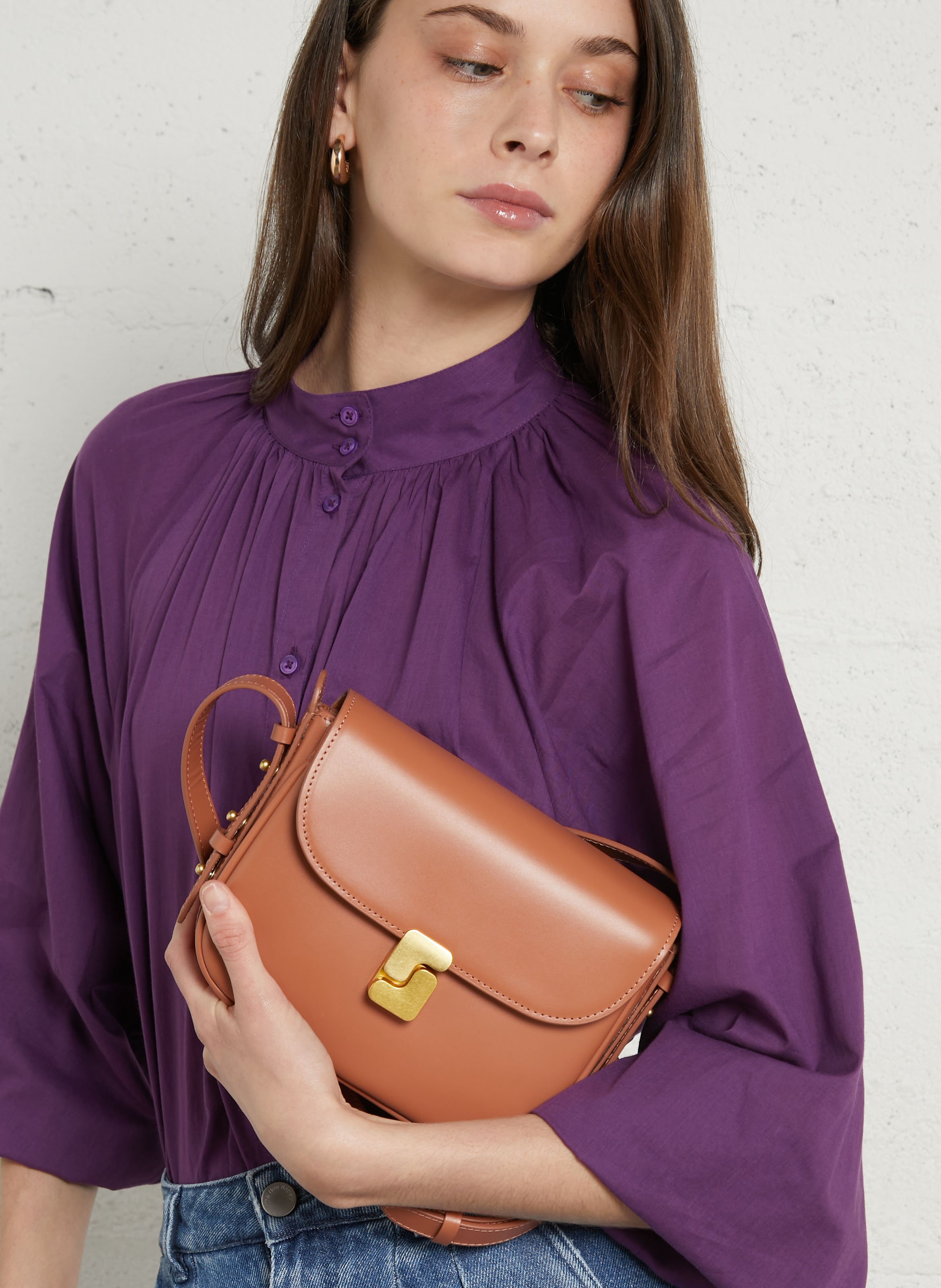 Sac bandoulière en cuir bellissima mini SOEUR Rose