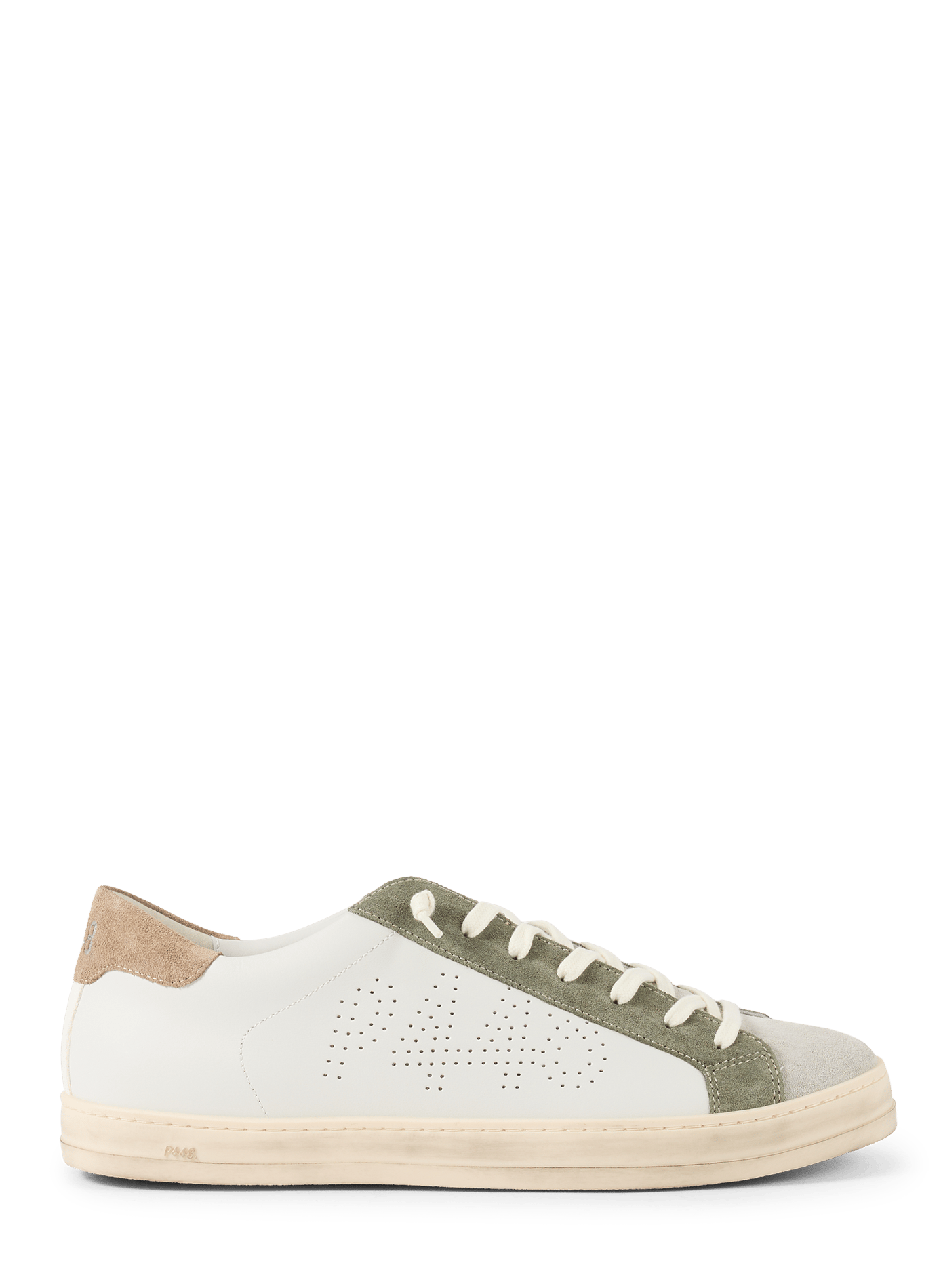 Sneakers con inserti in camoscio P448 Bianco