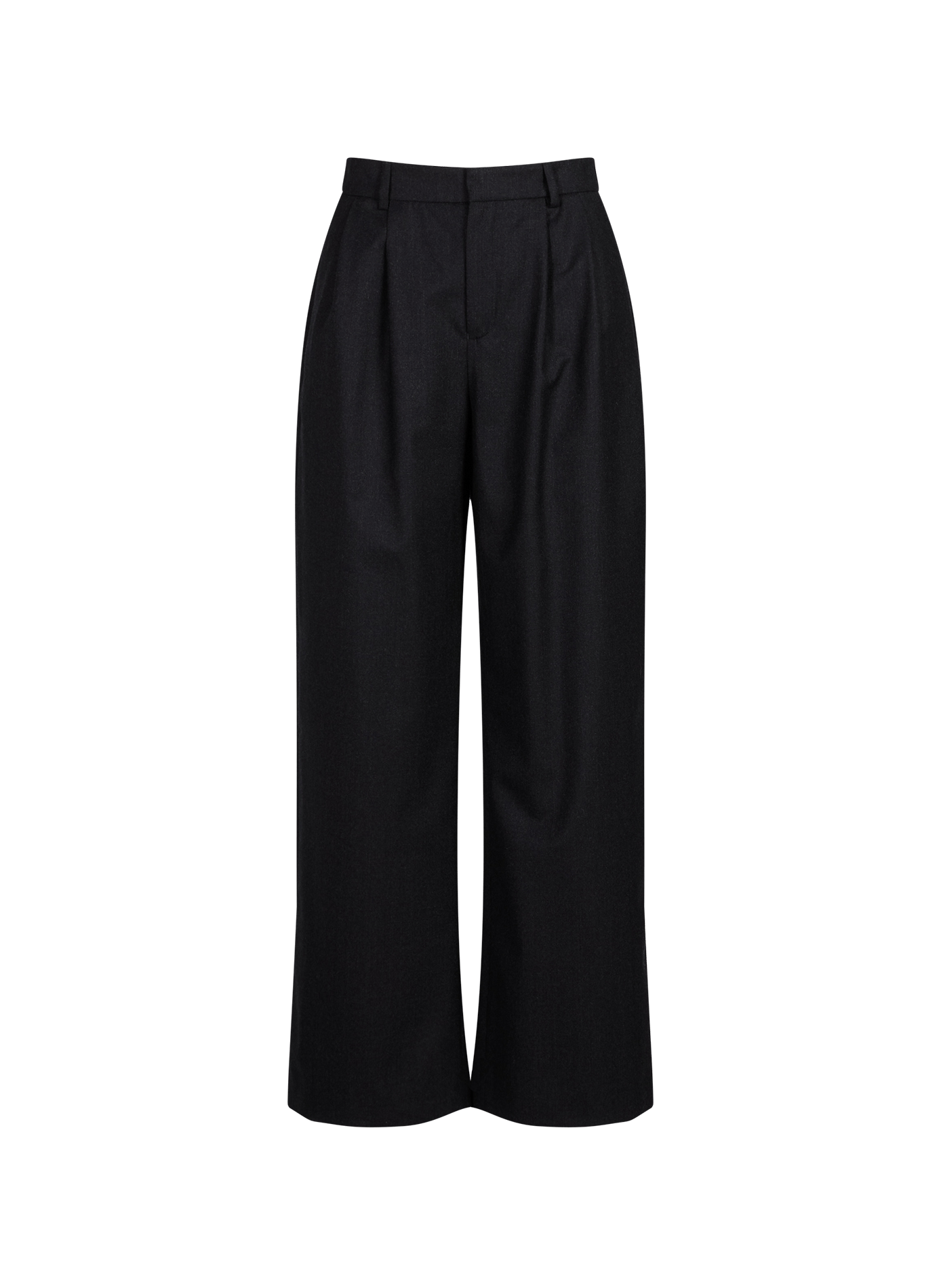 Pantalon large à plis en laine SAISON 1865 Gris