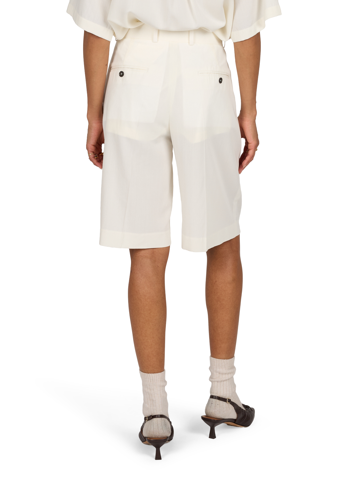Kurze hohe Taille TOTEME Beige