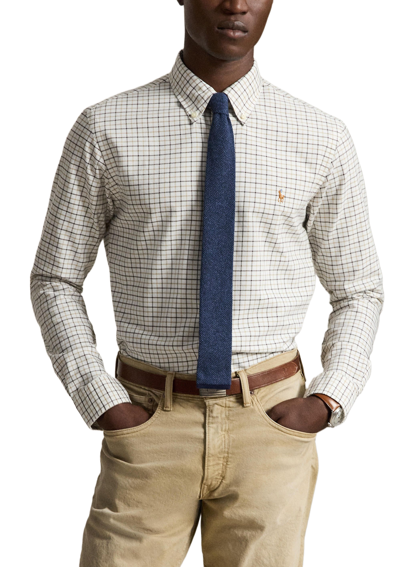 Chemise à carreaux POLO RALPH LAUREN Blanc