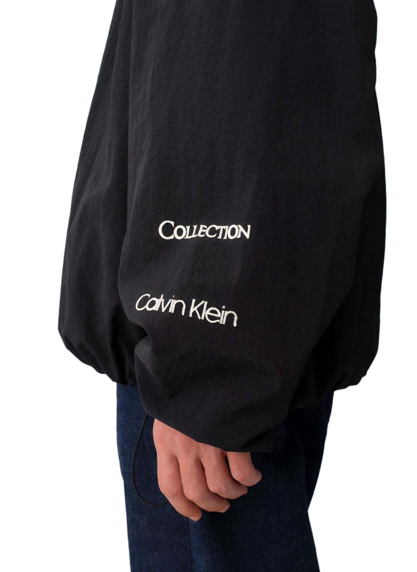 Oversized logo jacket CALVIN KLEIN COLLECTION Black